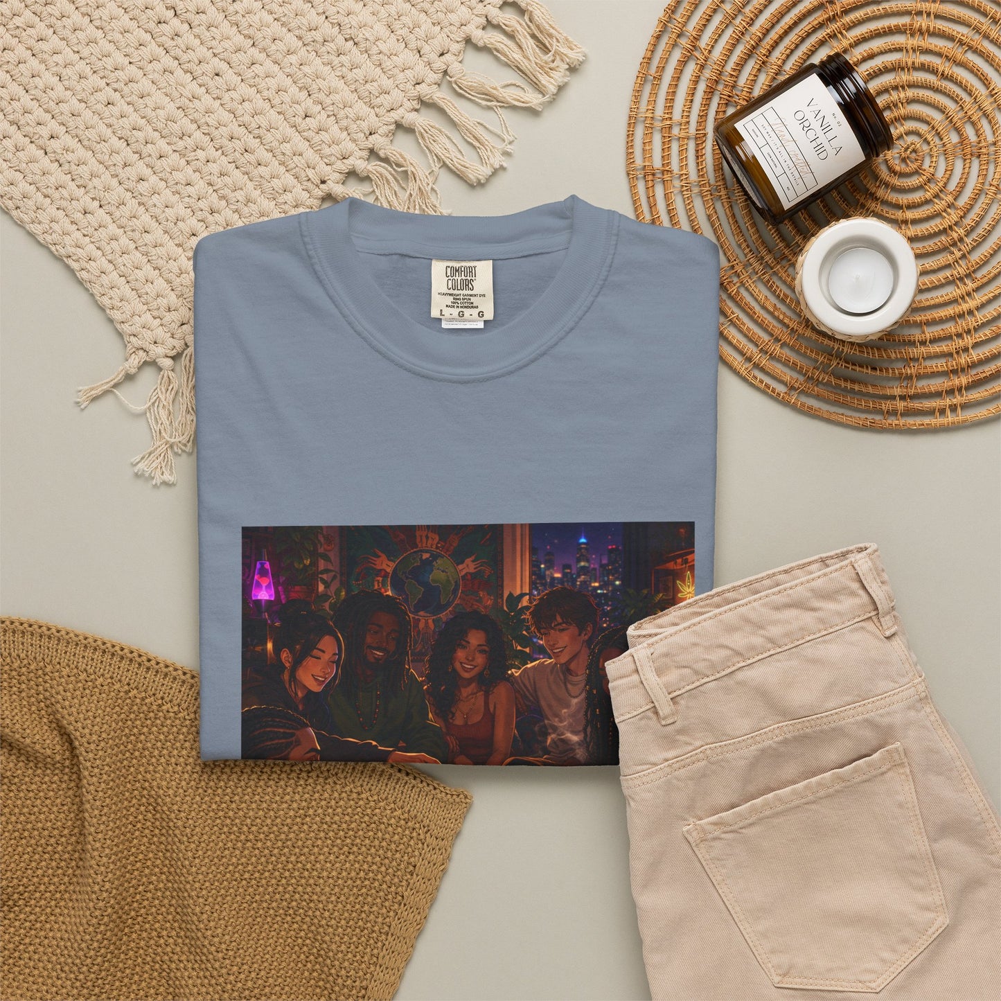 OUR MEMORIES - Vintage Night Party Scene T-Shirt