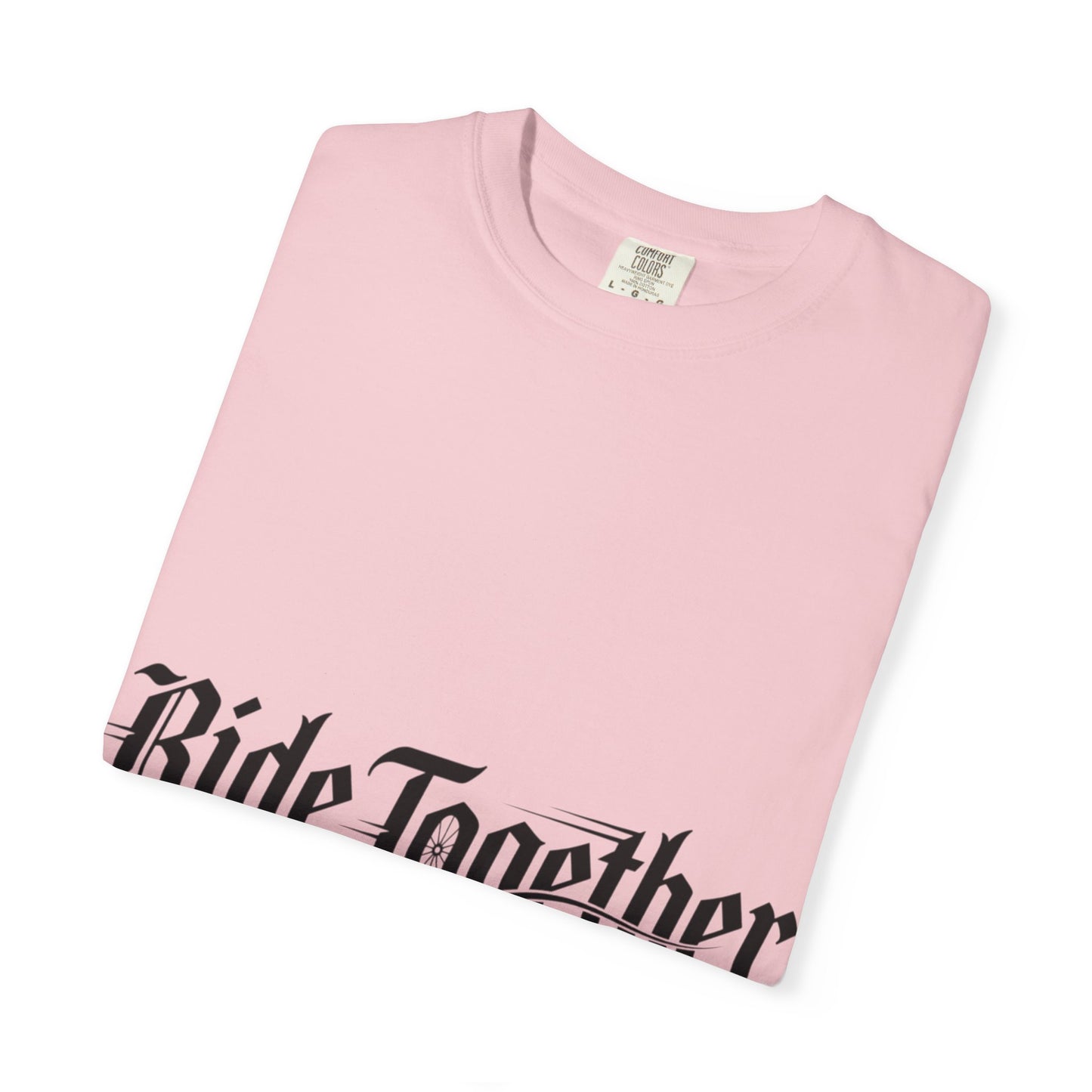 Ride Together T-Shirt — Gothic Script Motorcycle Tee