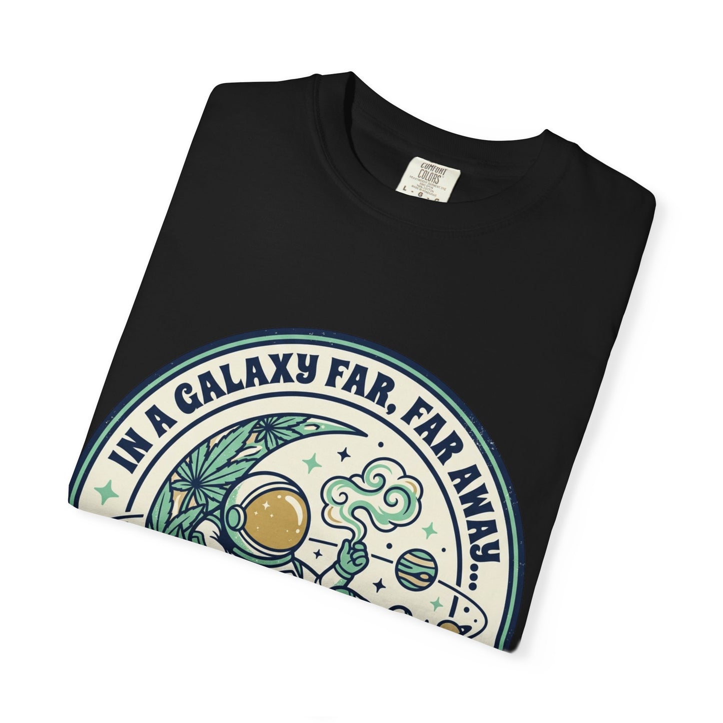 T-Shirt — "In a Galaxy Far, Far Away" Retro Space Nap Graphic Tee