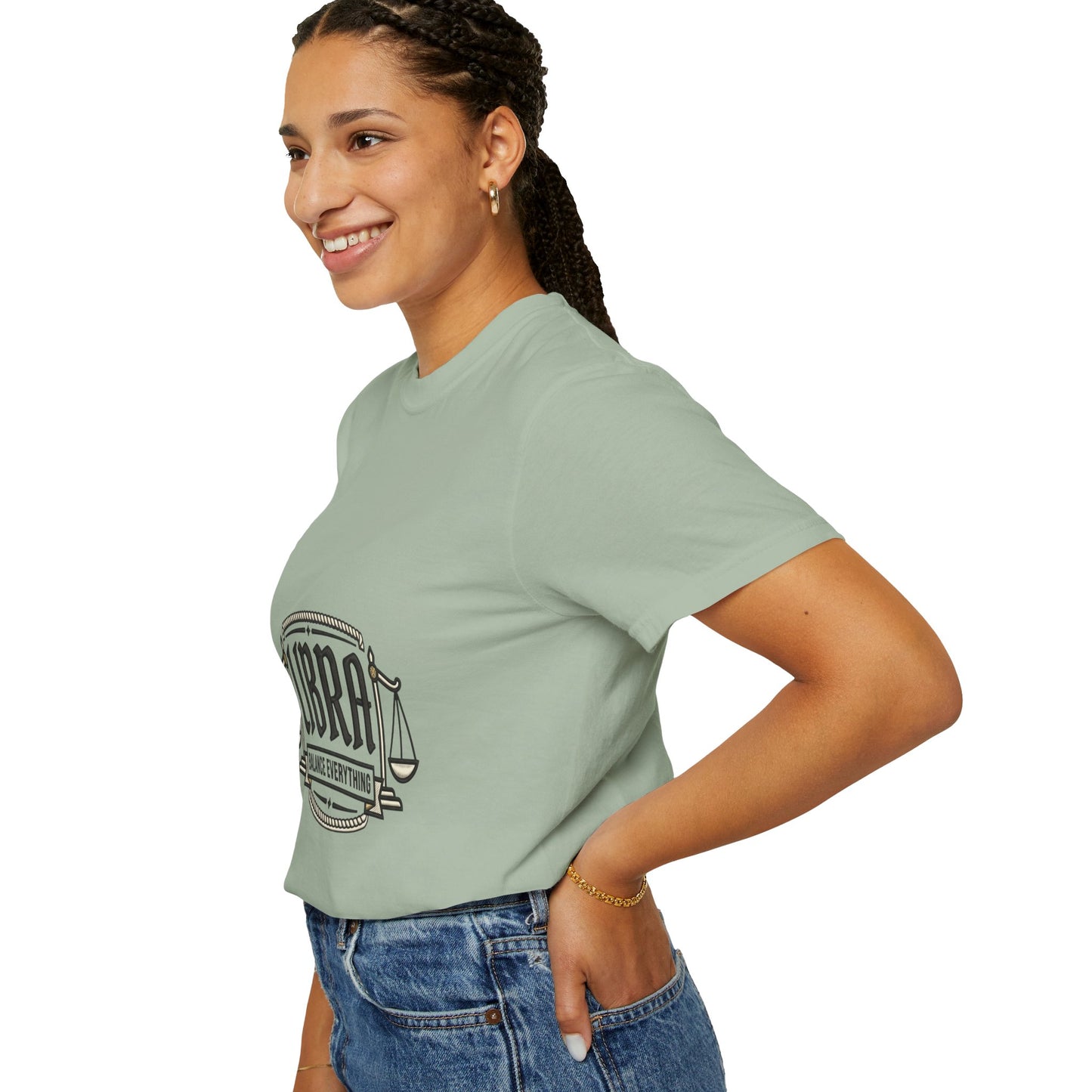 Libra Zodiac T-Shirt — "Balance Everything" Scales Design