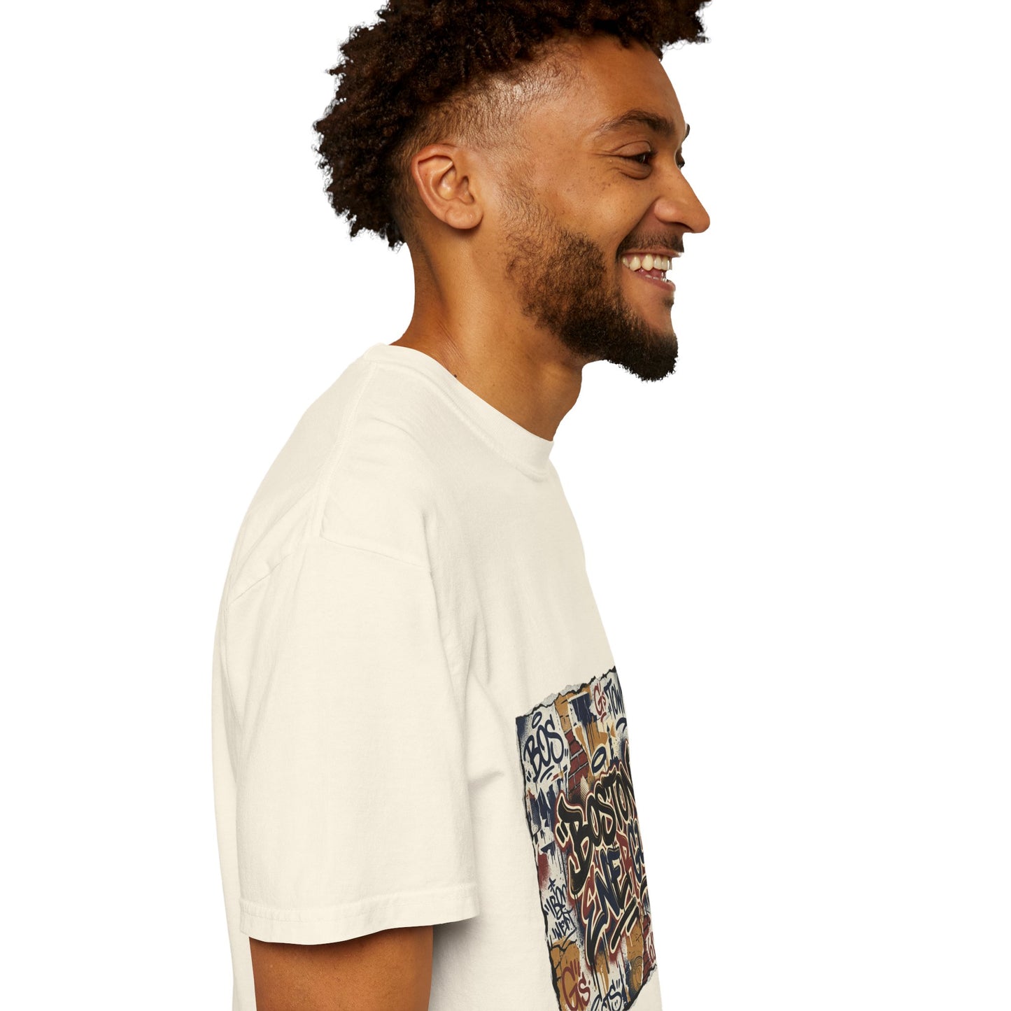 Boston Graffiti Tee — Urban Street Art T‑Shirt