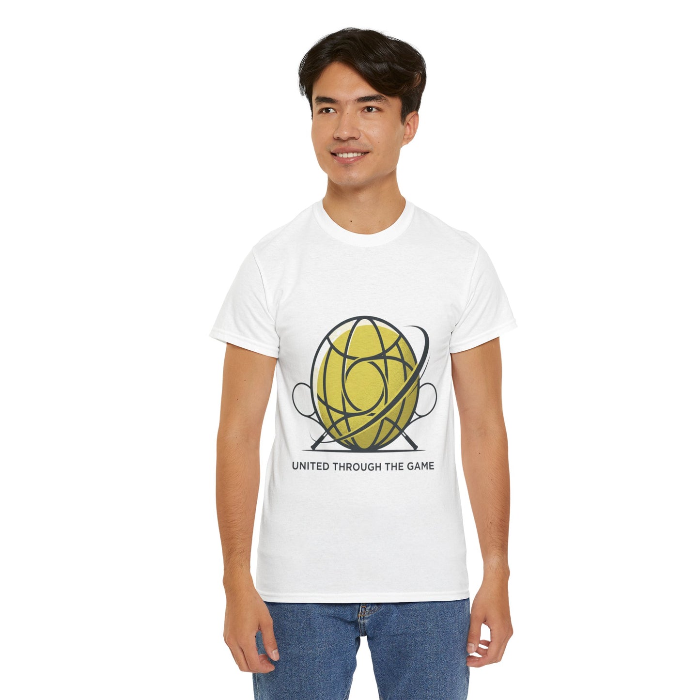 Basketball Orbit T-Shirt — “United Through The Game” Graphic Tee