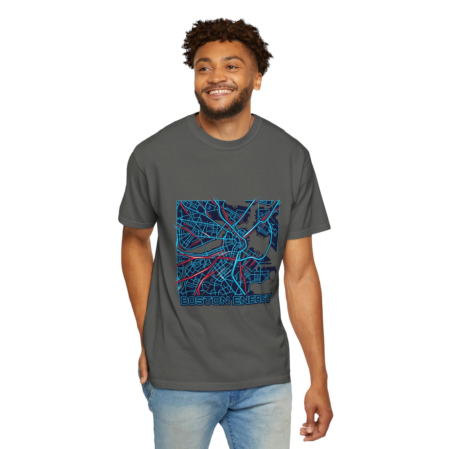 Boston Energy Map T-Shirt — City Map Graphic Tee
