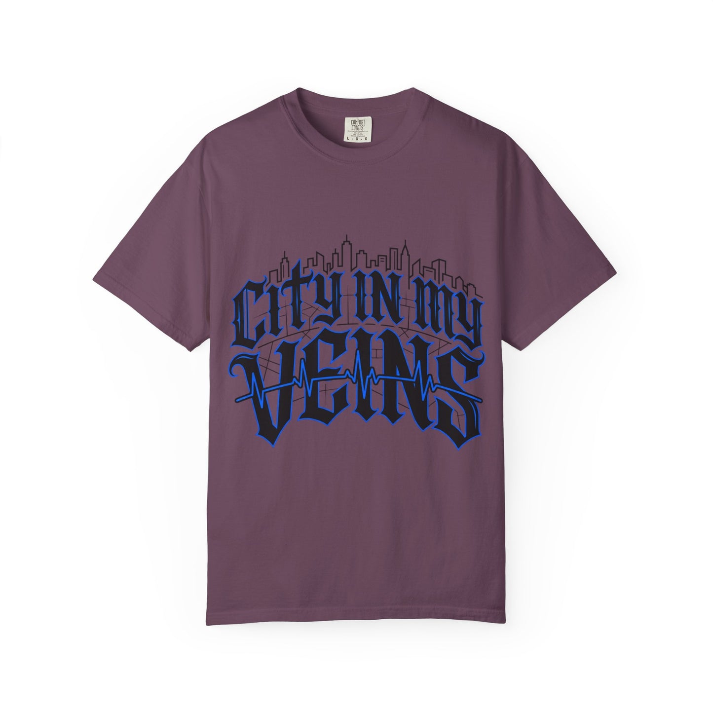 City in My Veins T-Shirt — Urban Skyline Graphic Tee