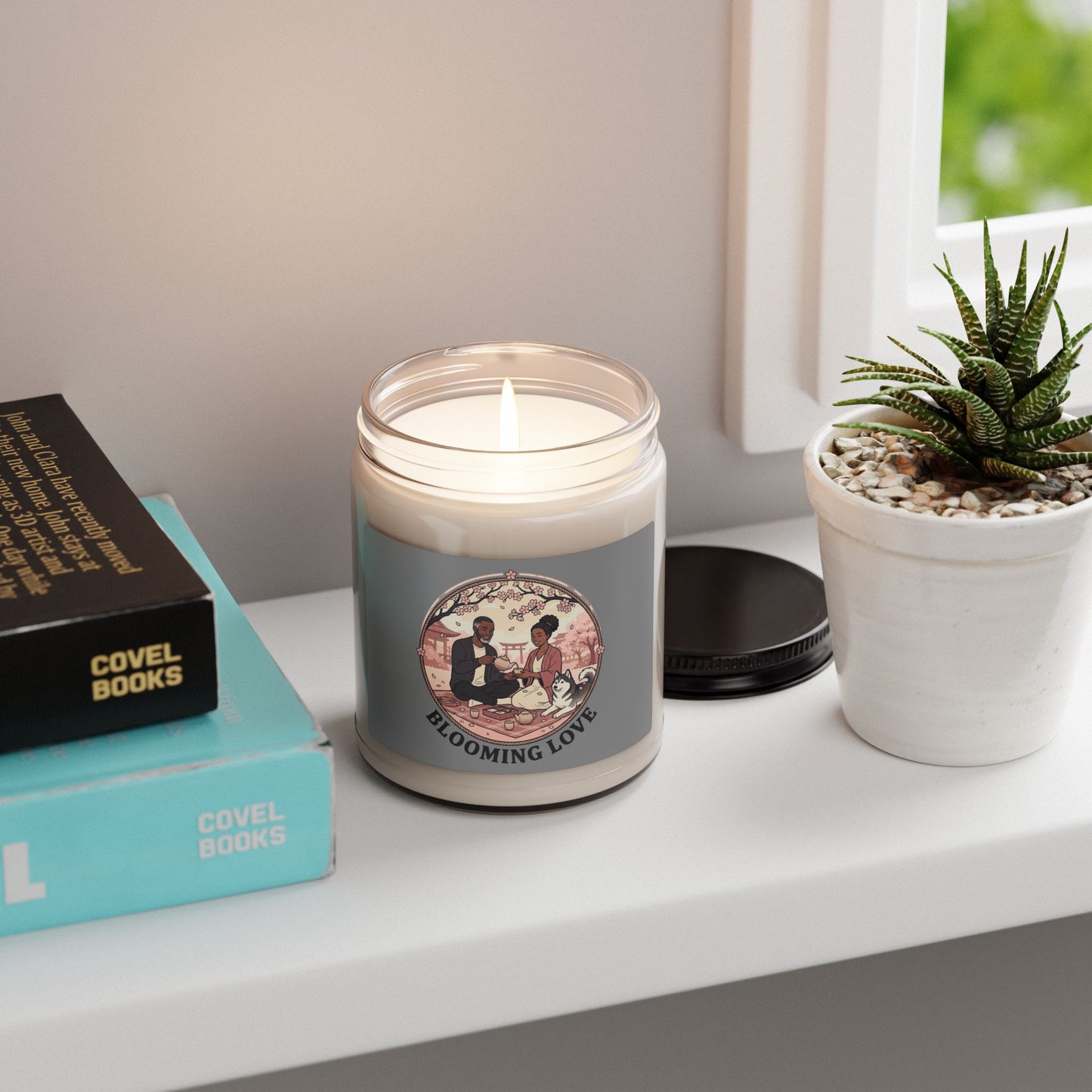 Blooming Love Soy Candle — 9oz Scented Jar Candle for Romantic Gifts & Self-Care