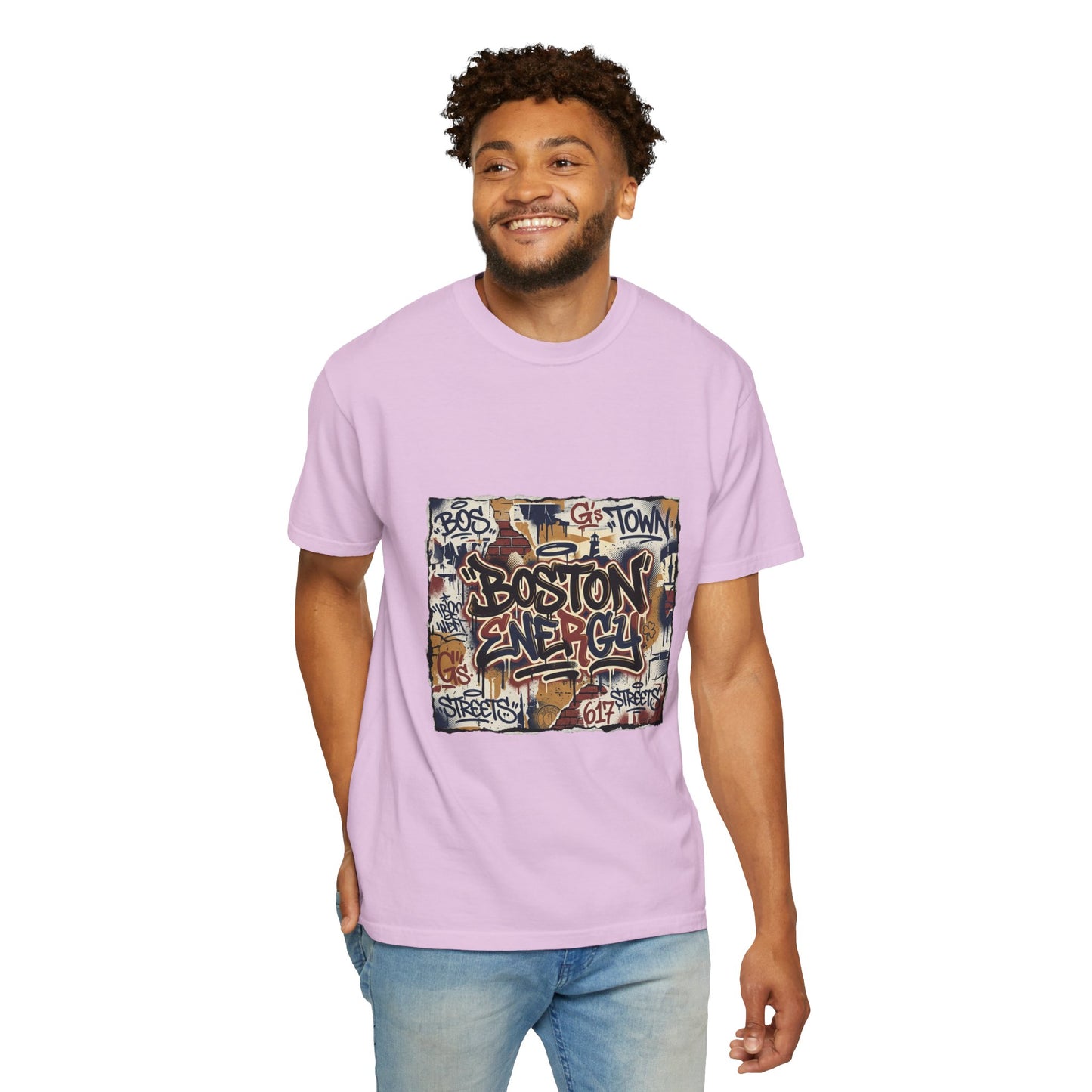 Boston Graffiti Tee — Urban Street Art T‑Shirt