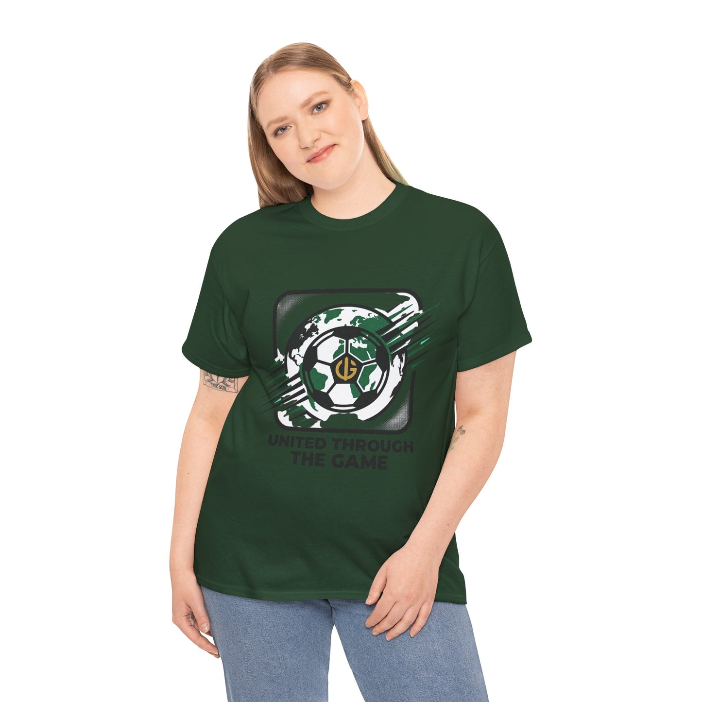 Soccer T-Shirt — "United Through the Game" Graphic Tee