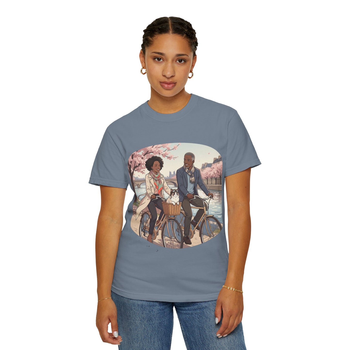 Couples Cherry Blossom Bike Ride T-Shirt