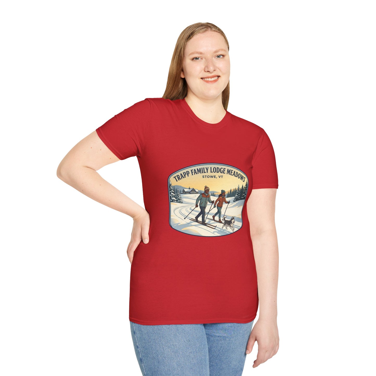 Trapp Family Lodge Meadows Skiing T-Shirt