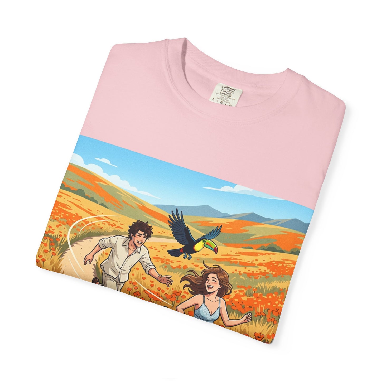 Spring of Us T-Shirt — Romantic Field Illustration Tee
