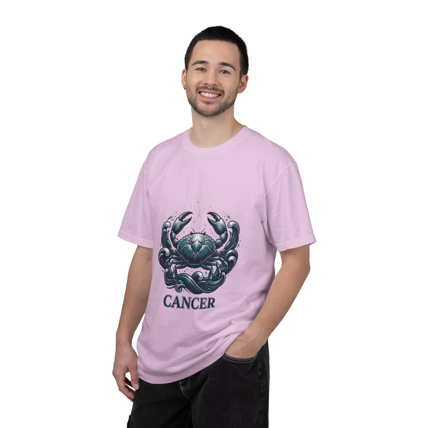 Cancer Zodiac T-Shirt — Stylized Crab Astrological Tee