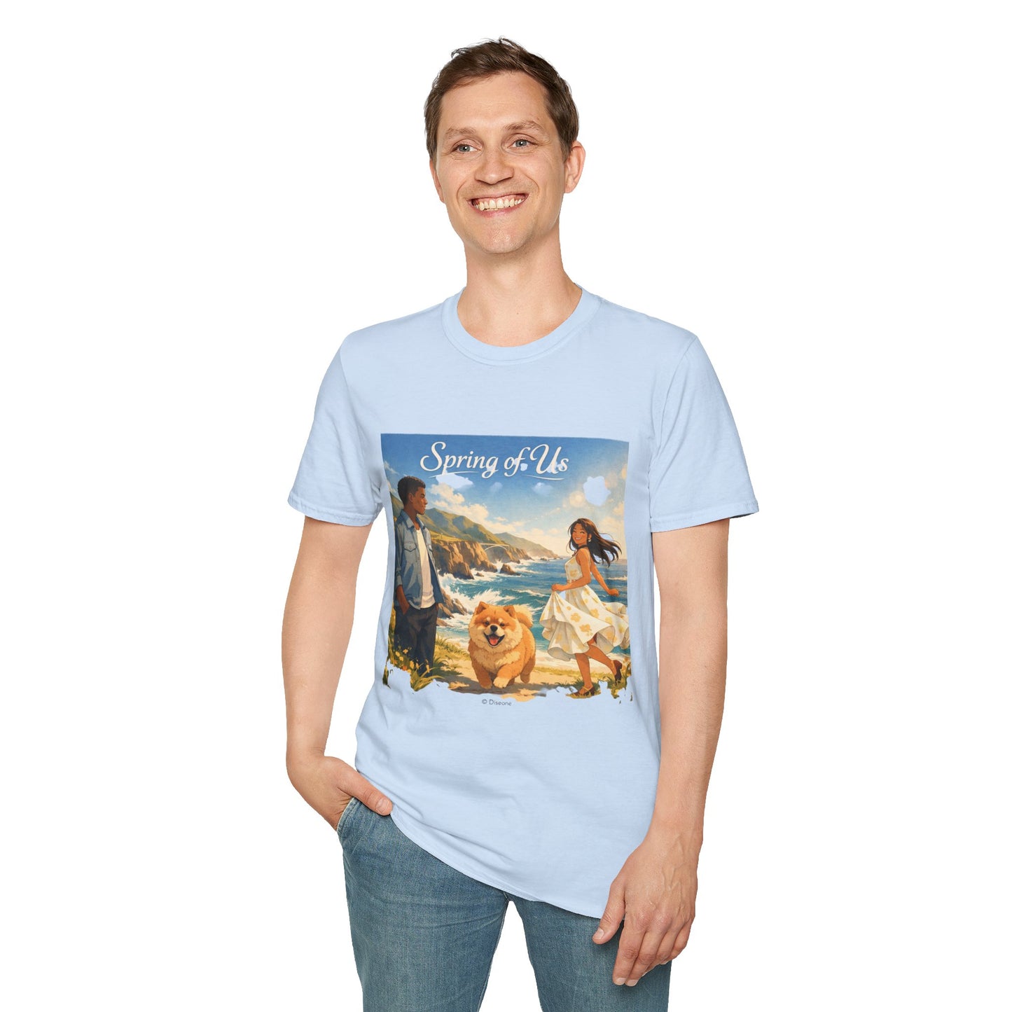 Spring of Us T-Shirt — Romantic Coastal Illustration Tee