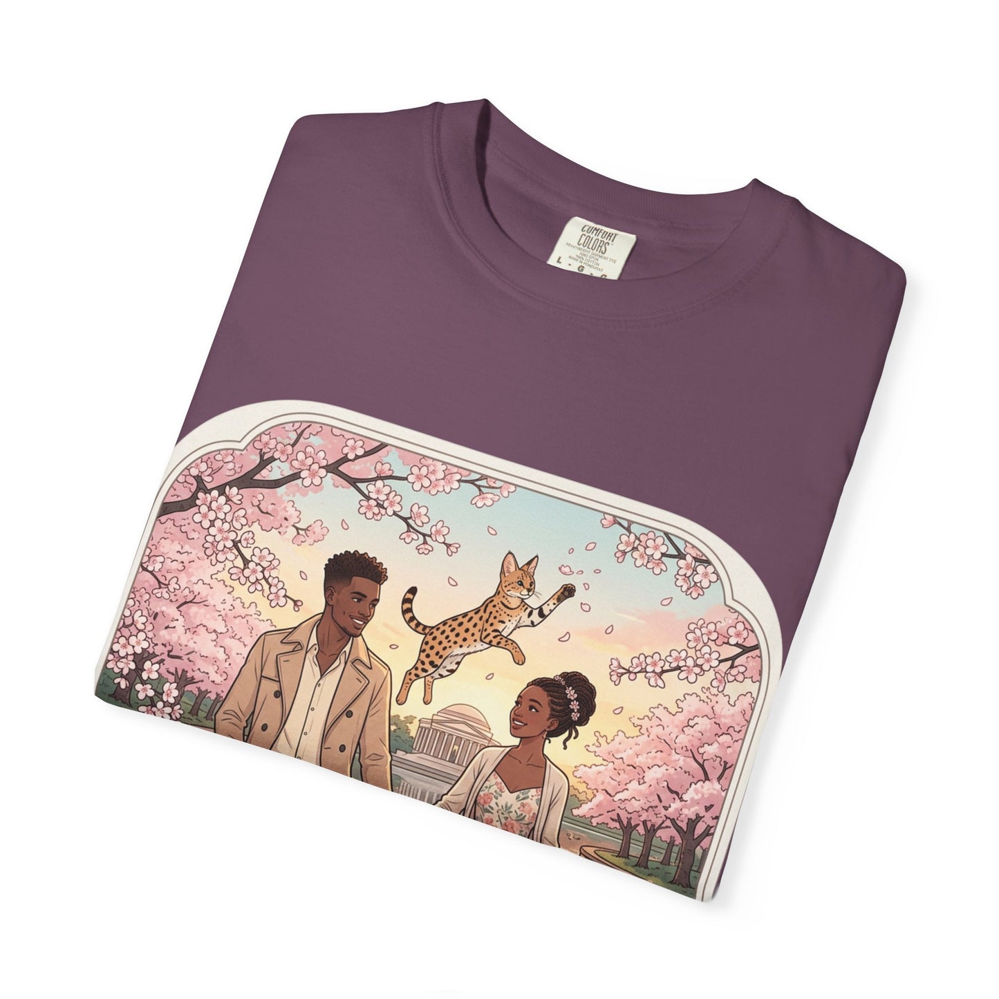 Spring of Us T-Shirt — Romantic Cherry Blossom Couple Graphic Tee