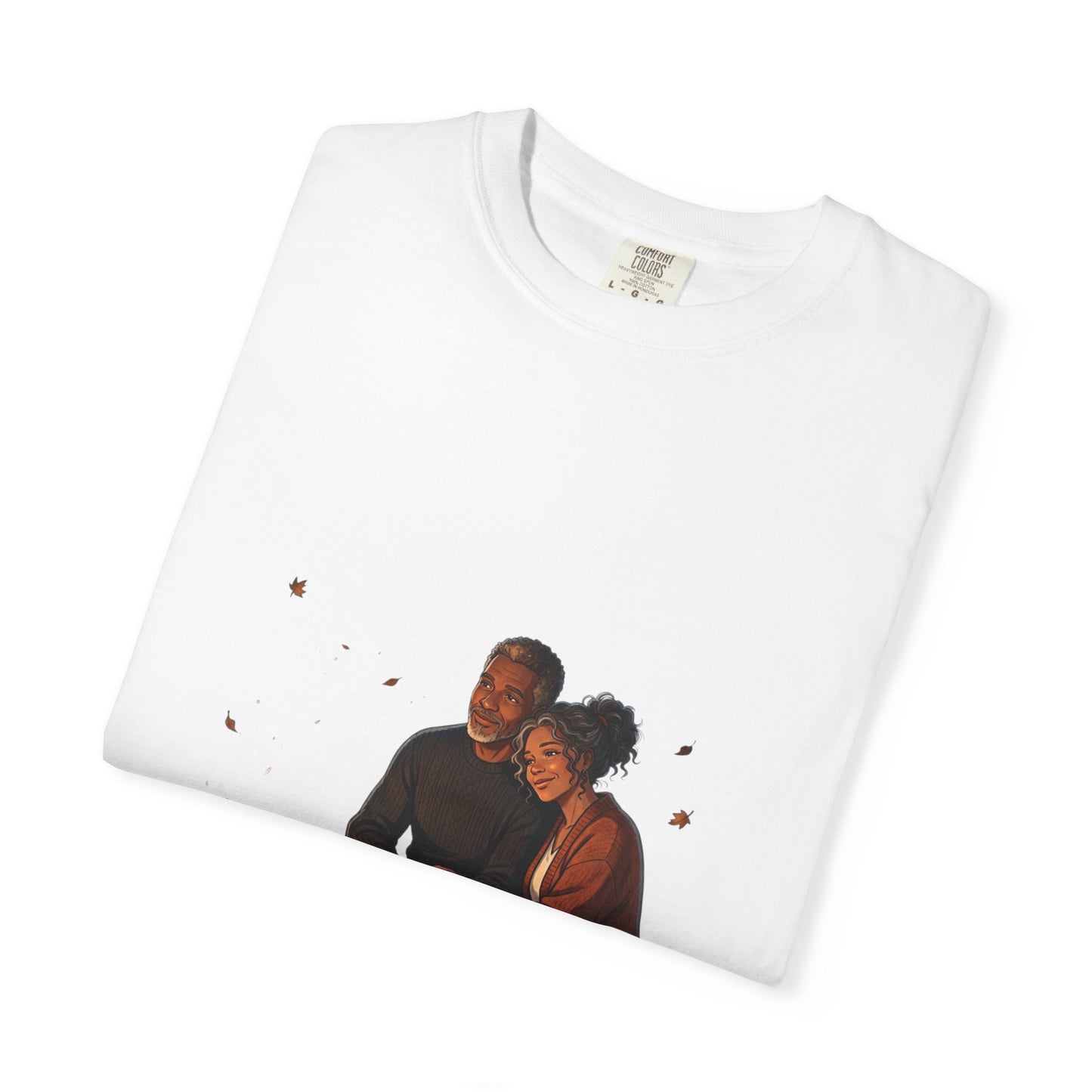Midnight Firelight T-Shirt — Cozy Couple Campfire Graphic Tee