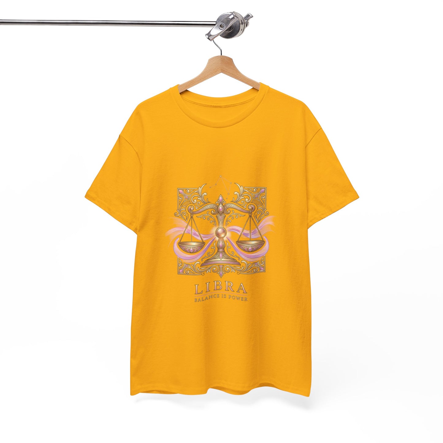 Libra Scales T‑Shirt — Zodiac Balance Is Power Tee