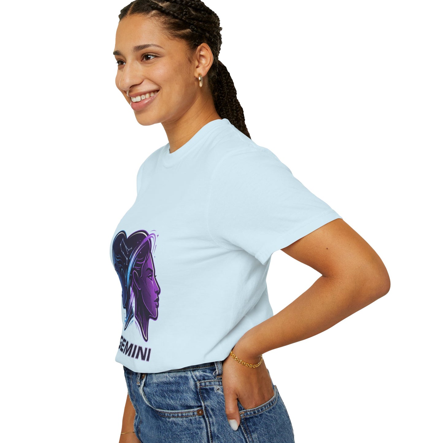 Gemini Zodiac T‑Shirt — Dual Faces Astrology Tee