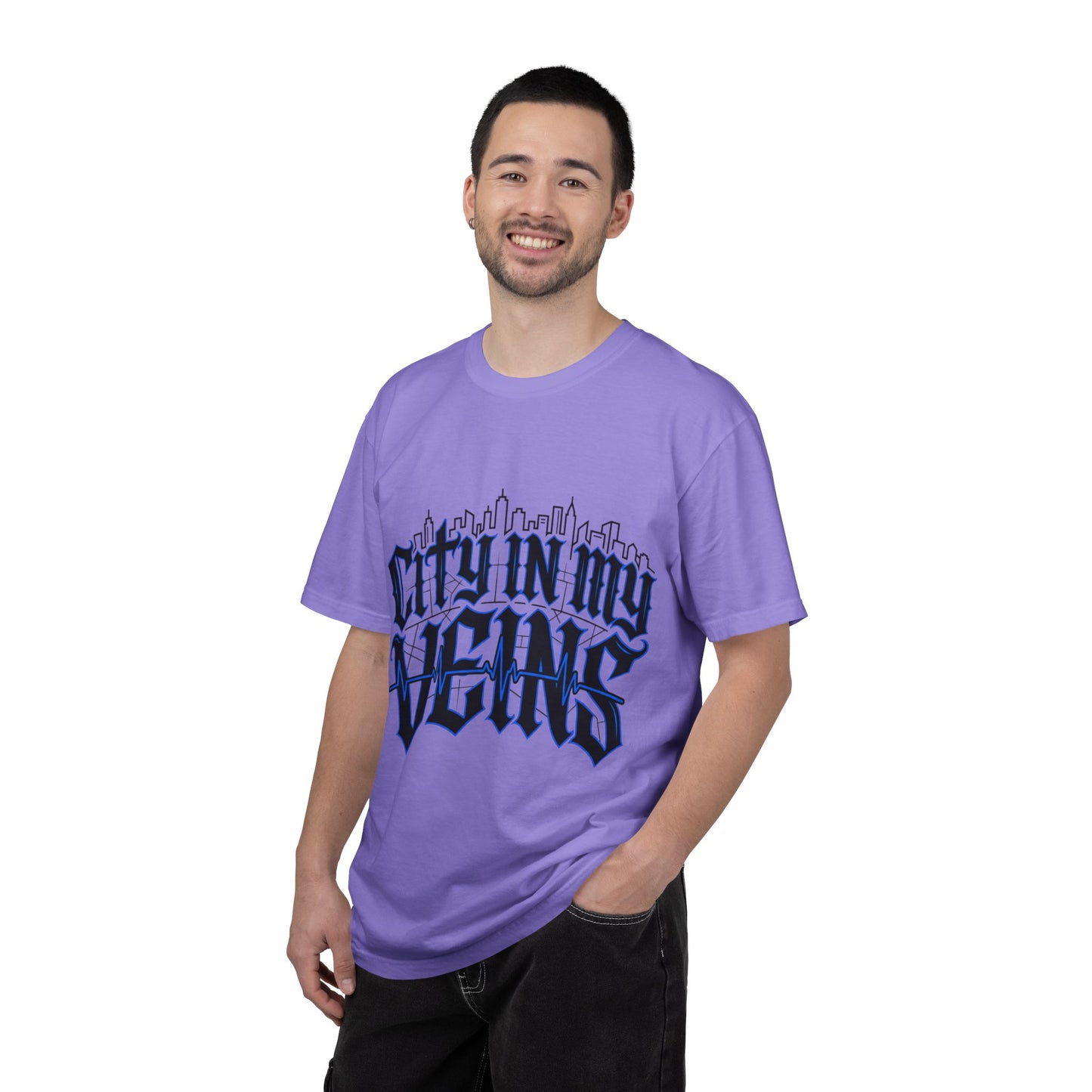 City in My Veins T-Shirt — Urban Skyline Graphic Tee