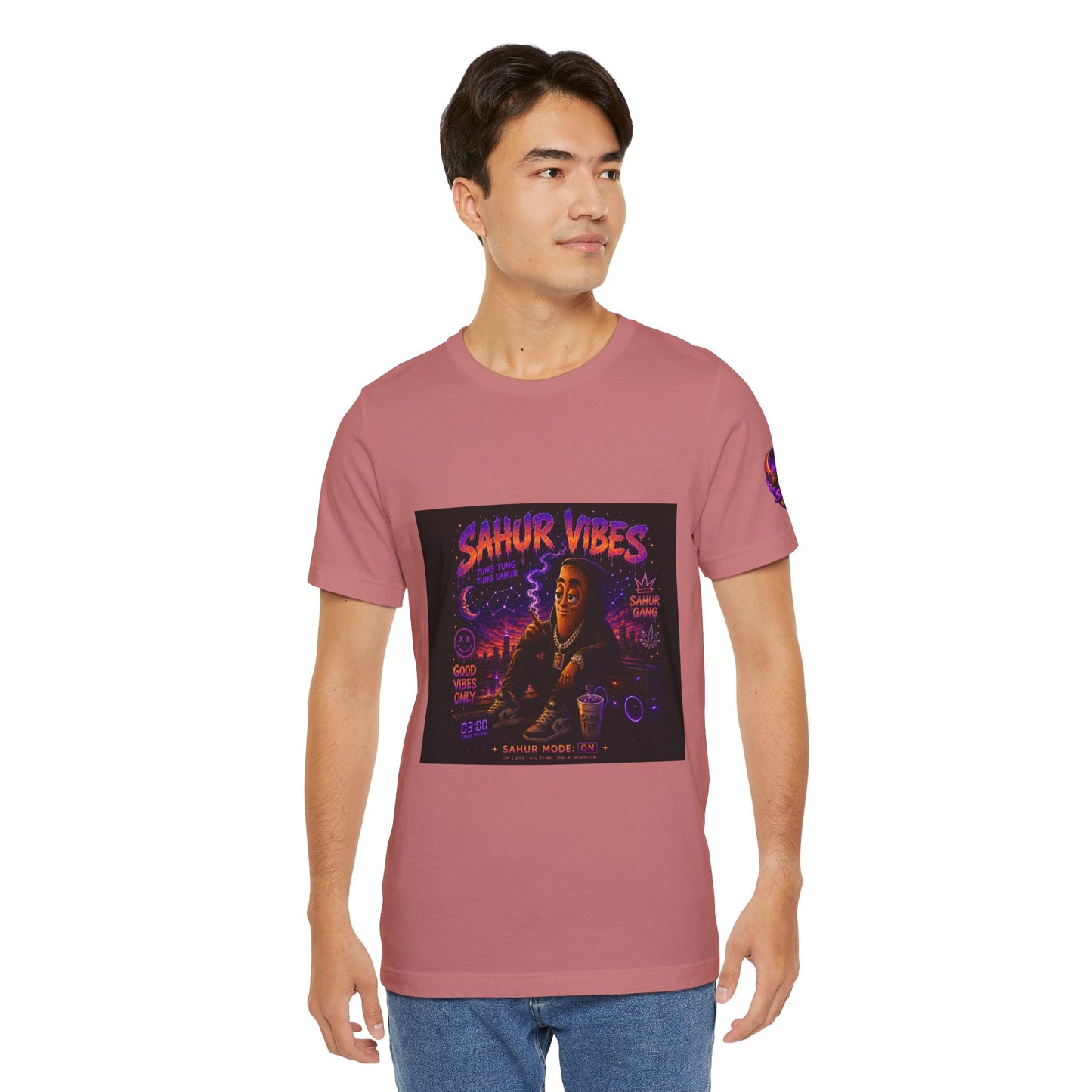 Tung Tung Tung Sahur SOLO Night Smoke DOLO Tee — Urban Chill Cartoon Design