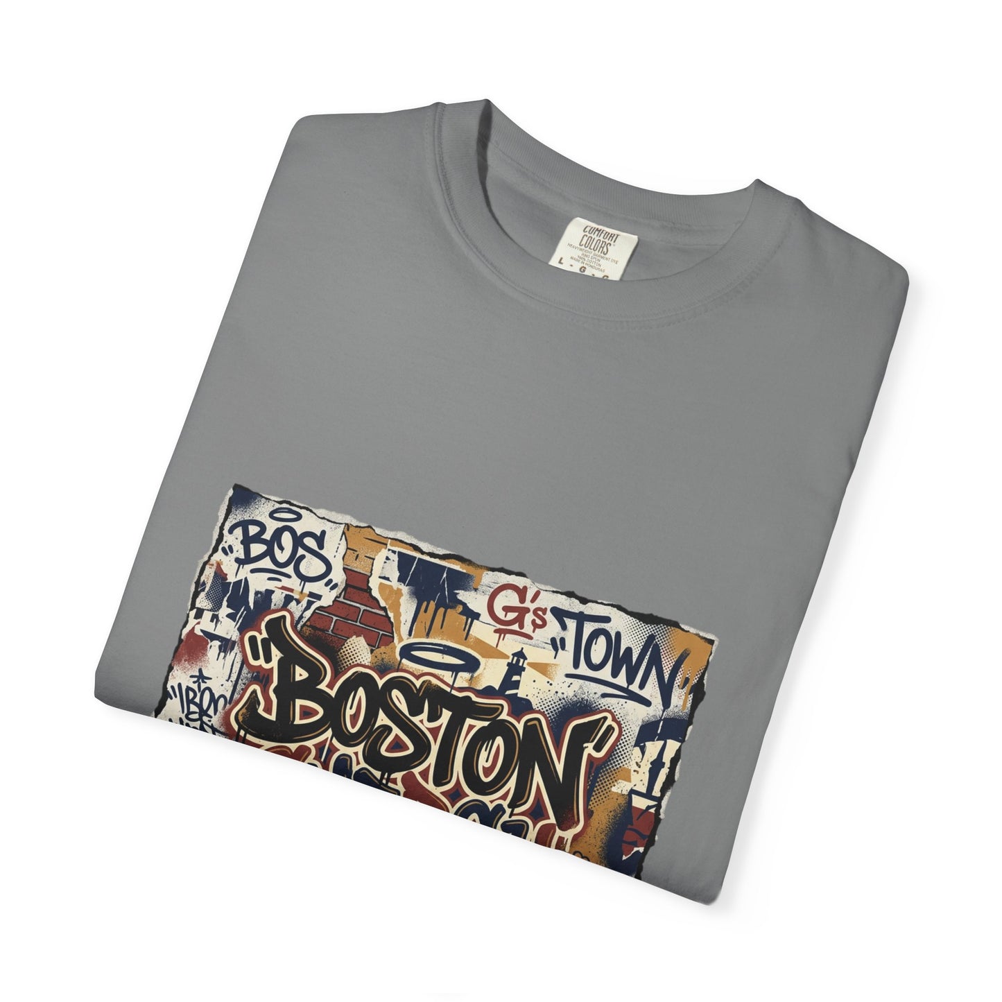 Boston Graffiti Tee — Urban Street Art T‑Shirt