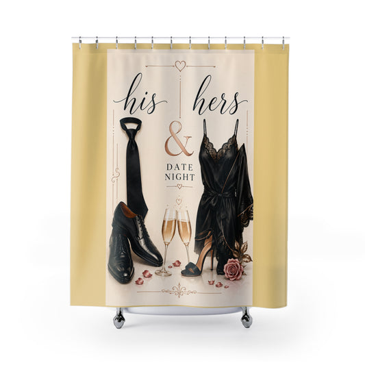 Après Minuit Shower Curtain – Romantic Candlelit Affair Bathroom Decor