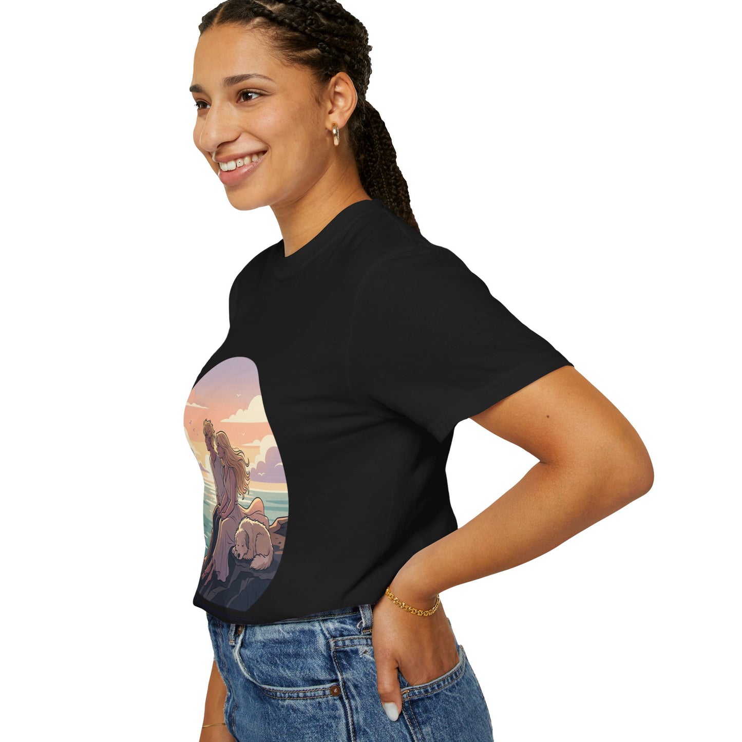 Ocean Sunset Graphic T-Shirt — "The Ocean Already Knows"