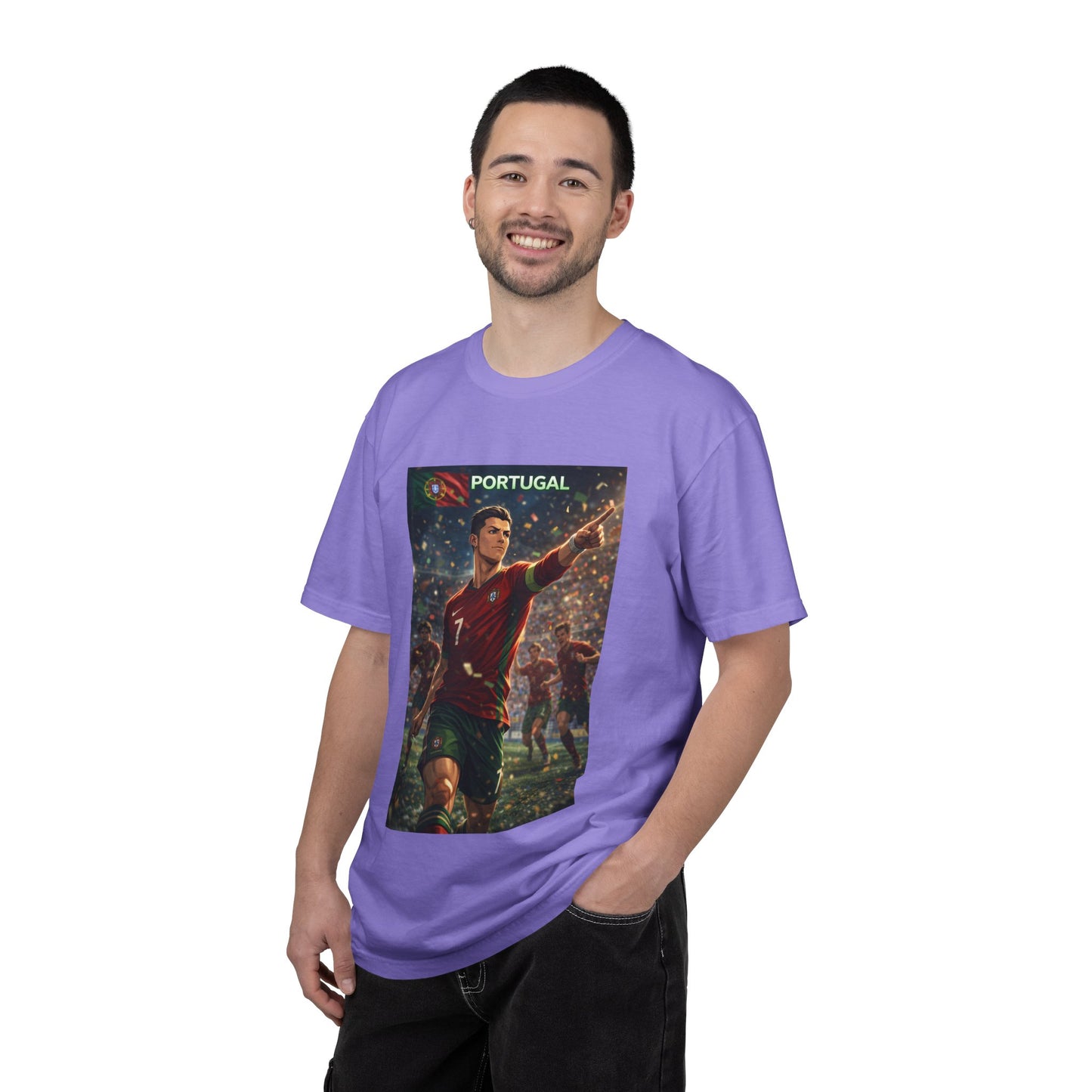 Portugal Soccer Poster T-Shirt — Cristiano Ronaldo Tribute Tee