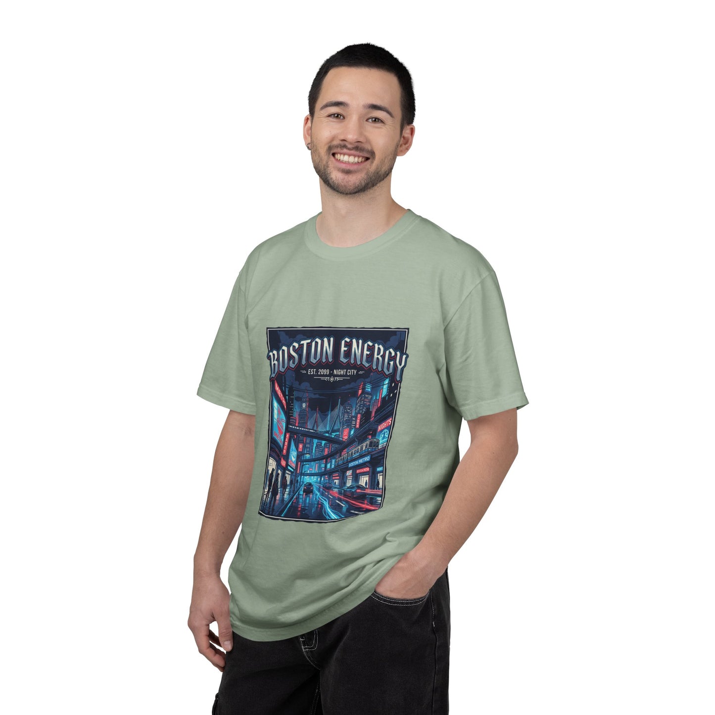 Boston Energy Graphic T-Shirt — Neon City Streetwear