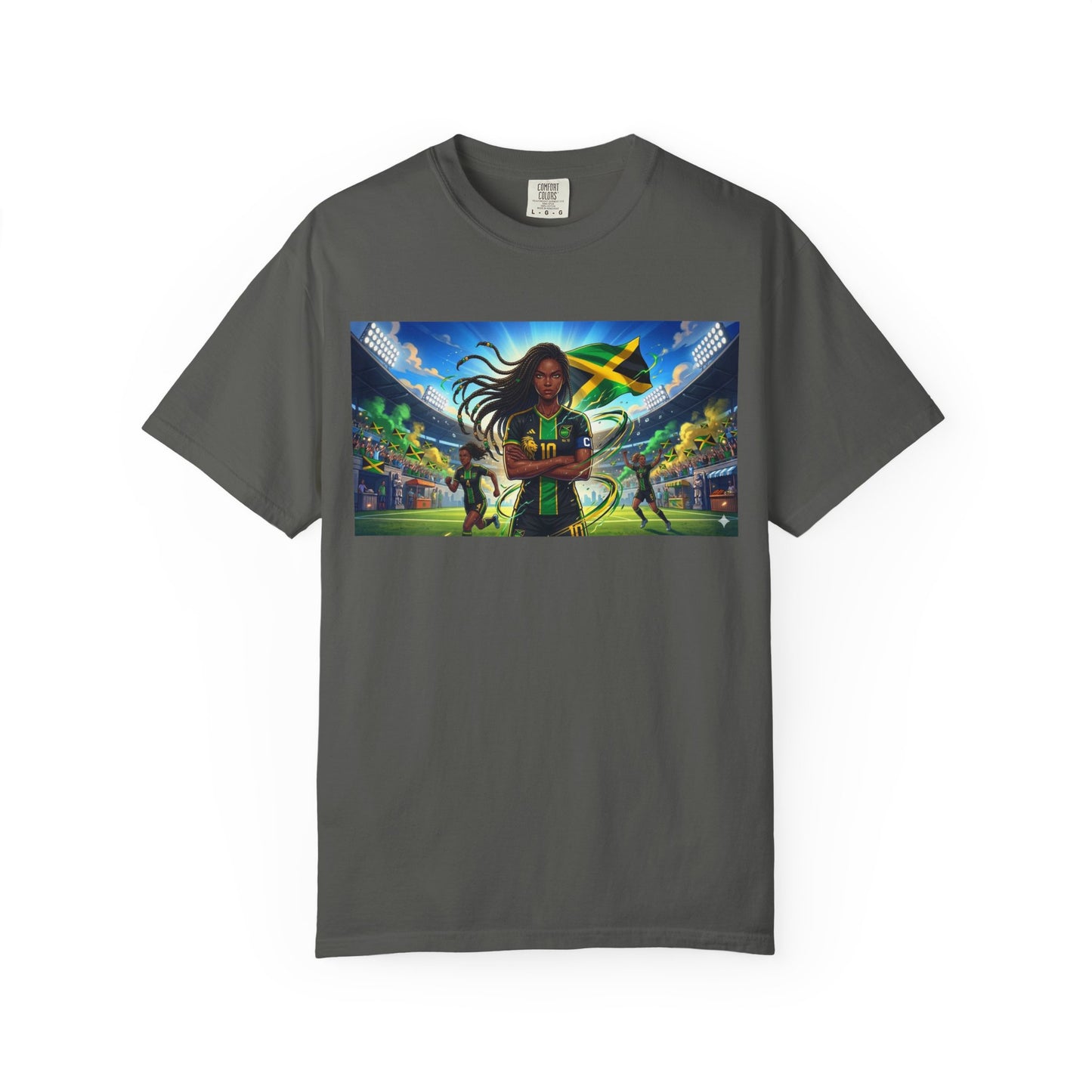 Jamaican Soccer Captain T-Shirt — Rasta Player Stadium Graphic Tee