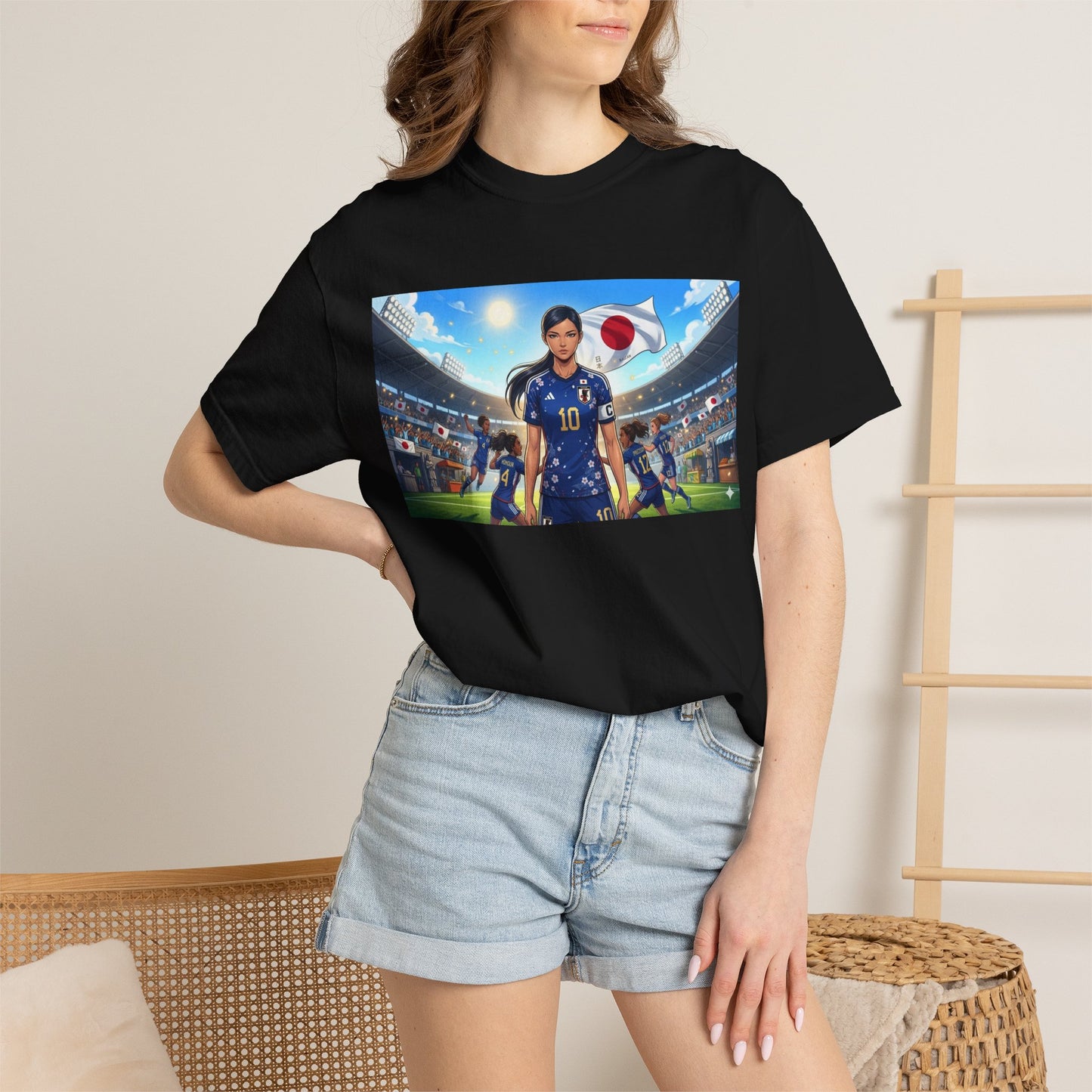 Soccer Player Japan T-Shirt — Japan Flag Soccer Fan Tee