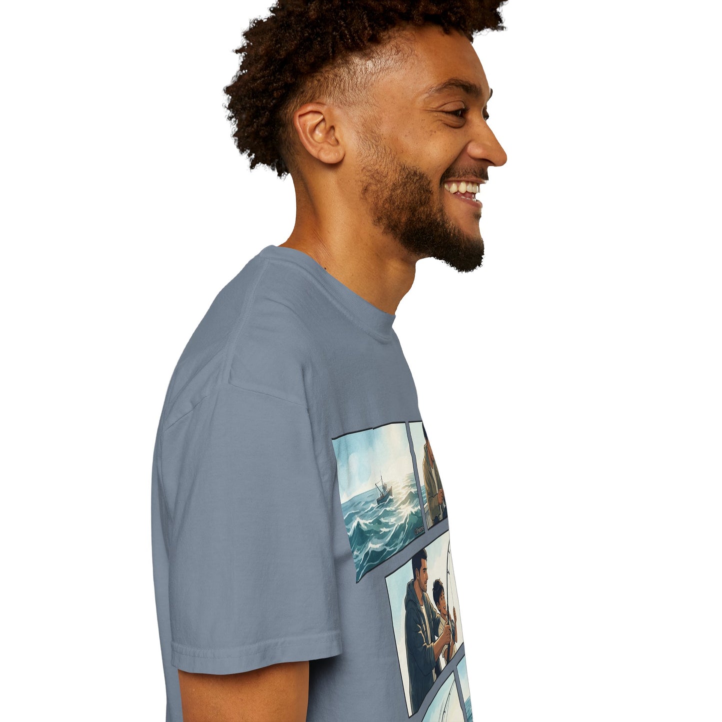 MORNING TIDES” (FATHER & SON EDITION) T-Shirt — Dad & Son Beach Fishing Graphic Tee