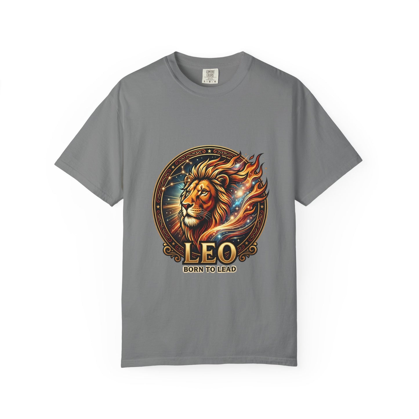 Leo 'Born to Lead' T-Shirt — Bold Zodiac Lion Graphic Tee