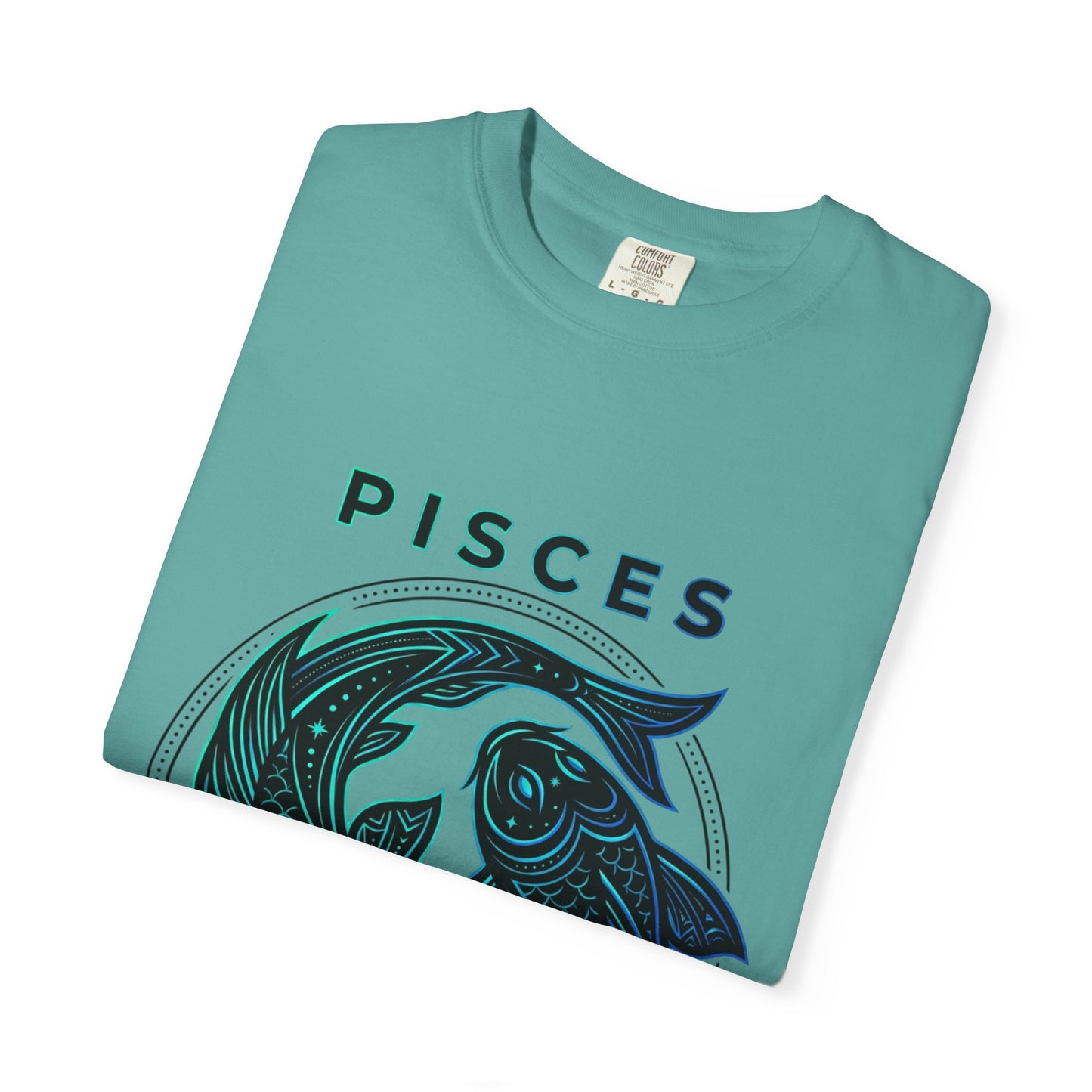 Pisces Zodiac T-Shirt — Artistic Twin Fish Astrology Tee