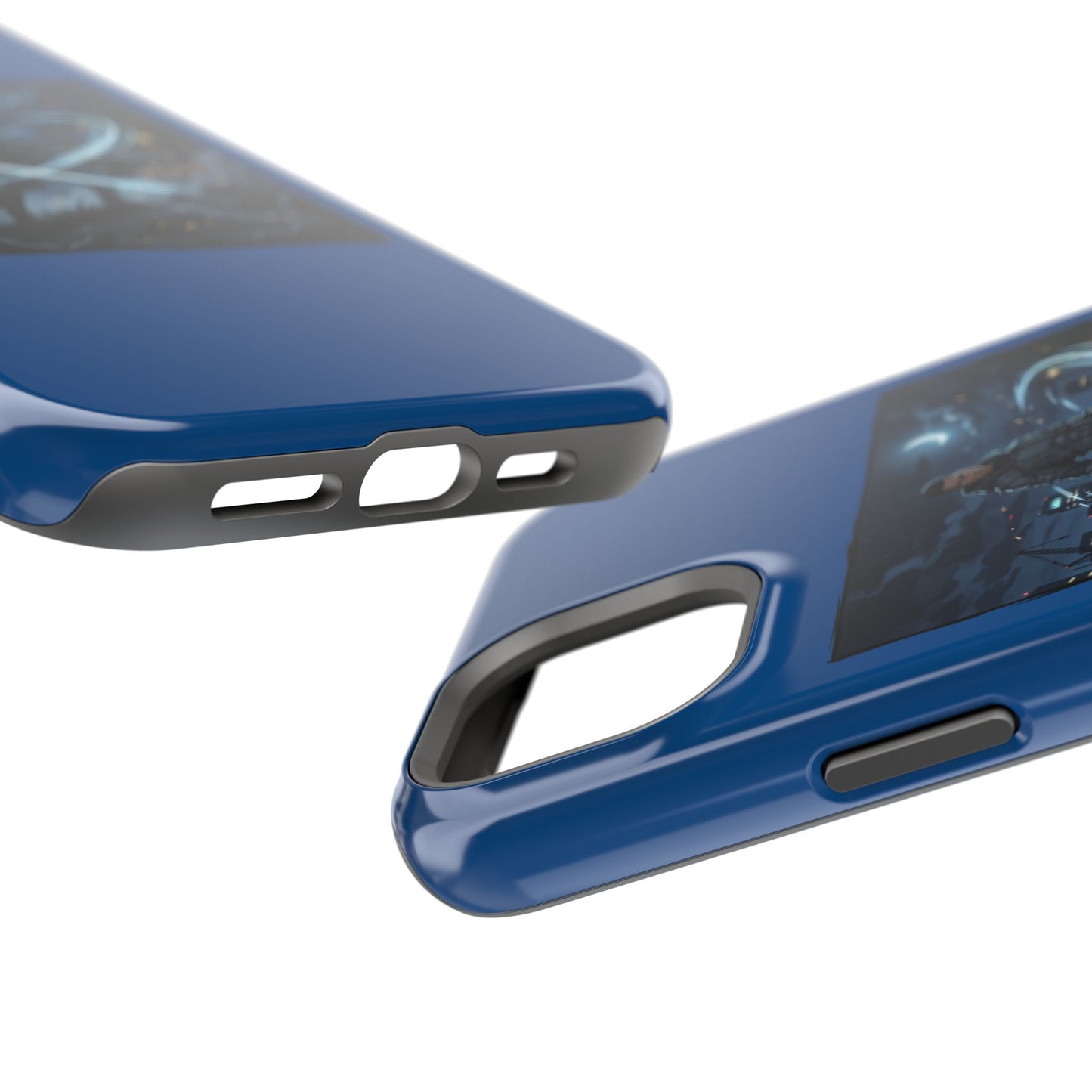Magnetic Impact-Resistant Phone Case — Night Warrior Sci‑Fi Design