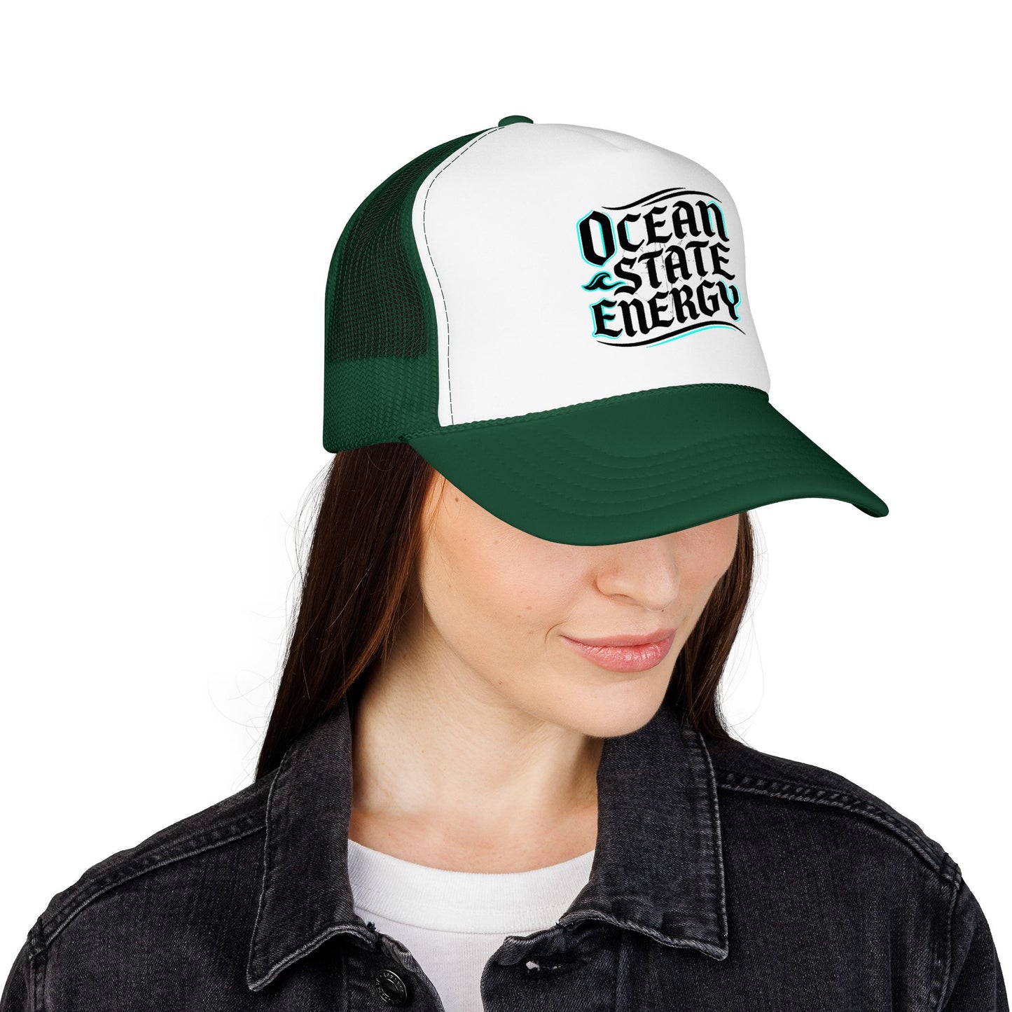Clean Slate Energy Trucker Hat — Retro Script Foam Mesh Cap