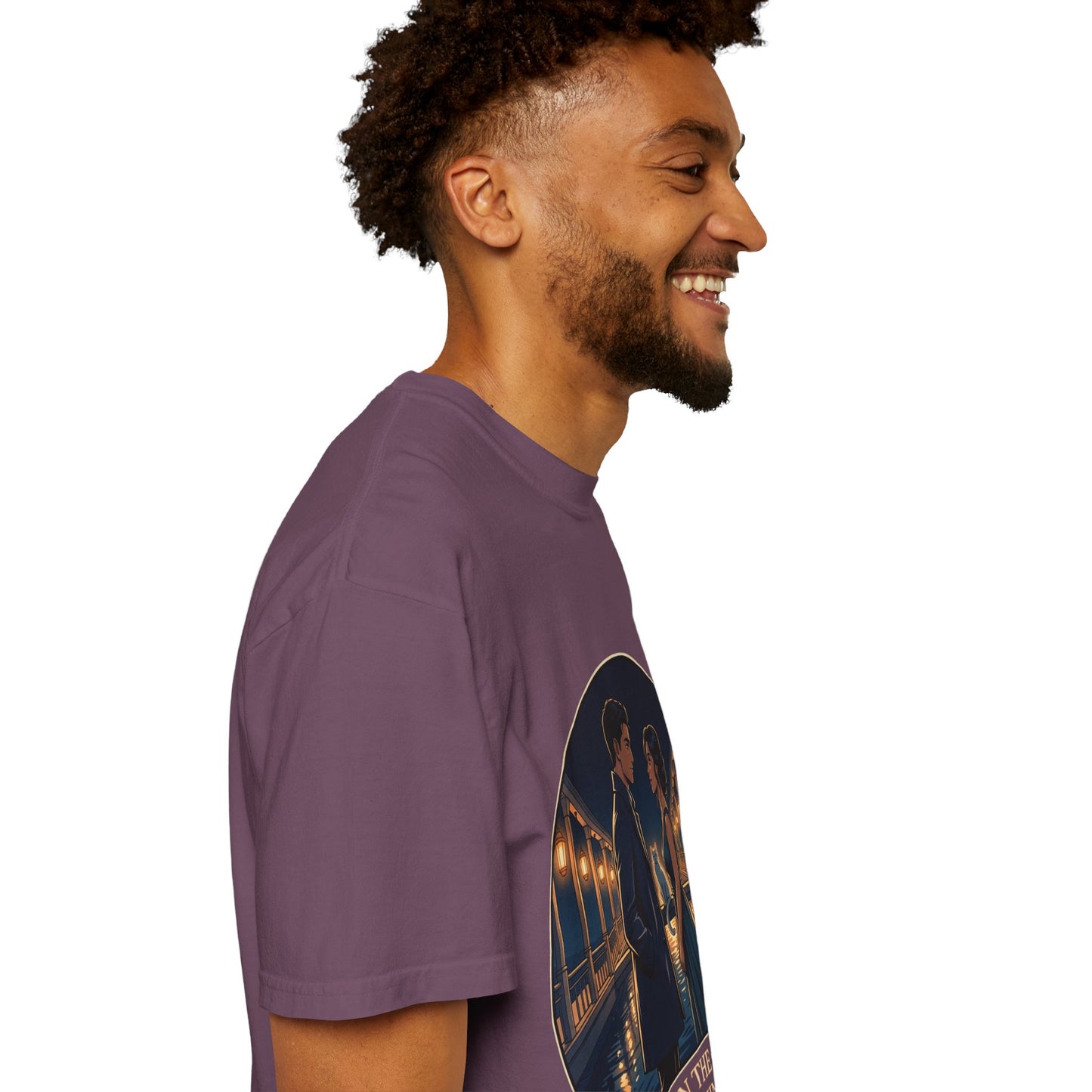 Romantic Night Stroll T-Shirt — "Even in the Quiet... We Shine" Graphic Tee