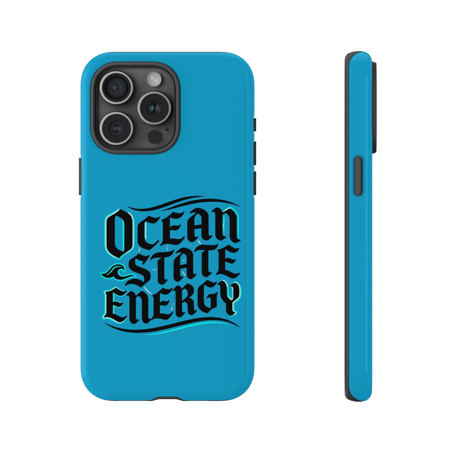 Ocean State Energy Phone Case — Tough Protective iPhone Cover with Nautical Script