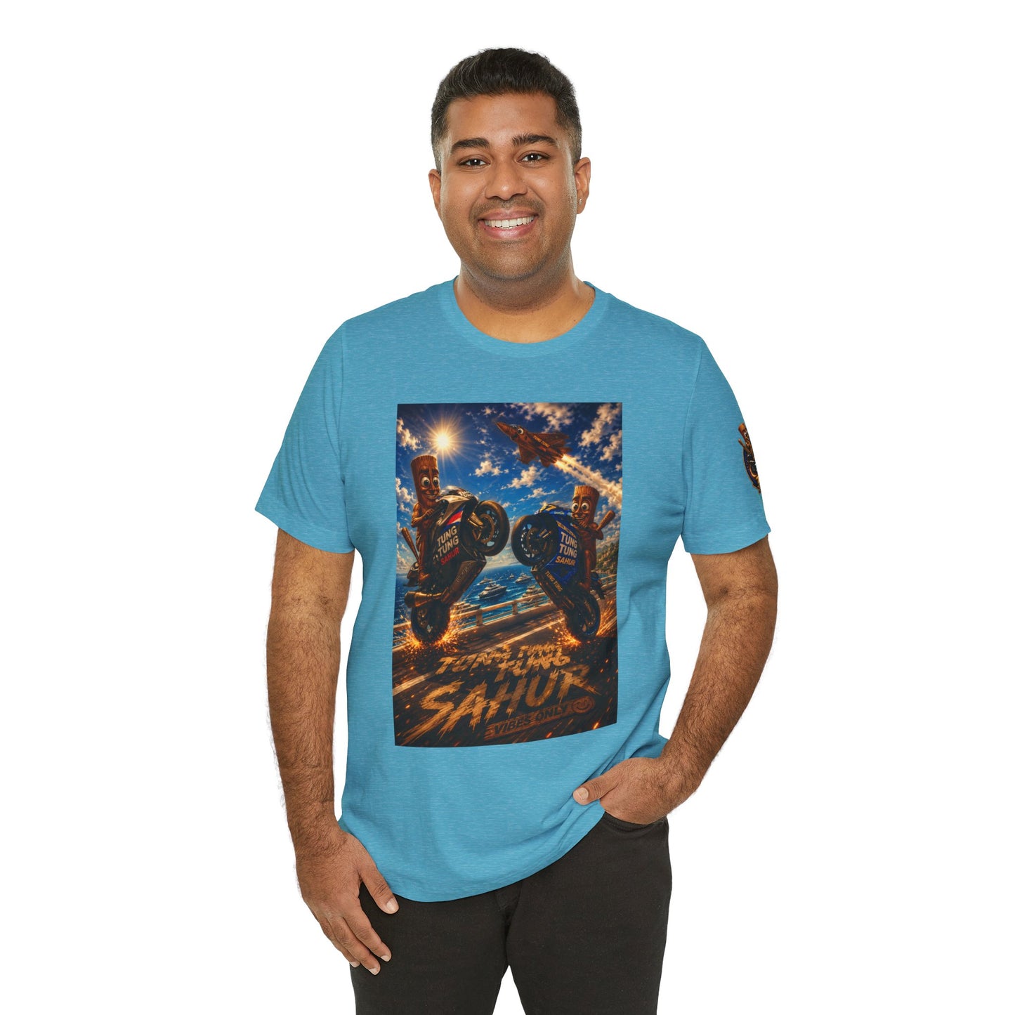 Motorcycle Stunt Tee — Sahara Riders Graphic T-Shirt