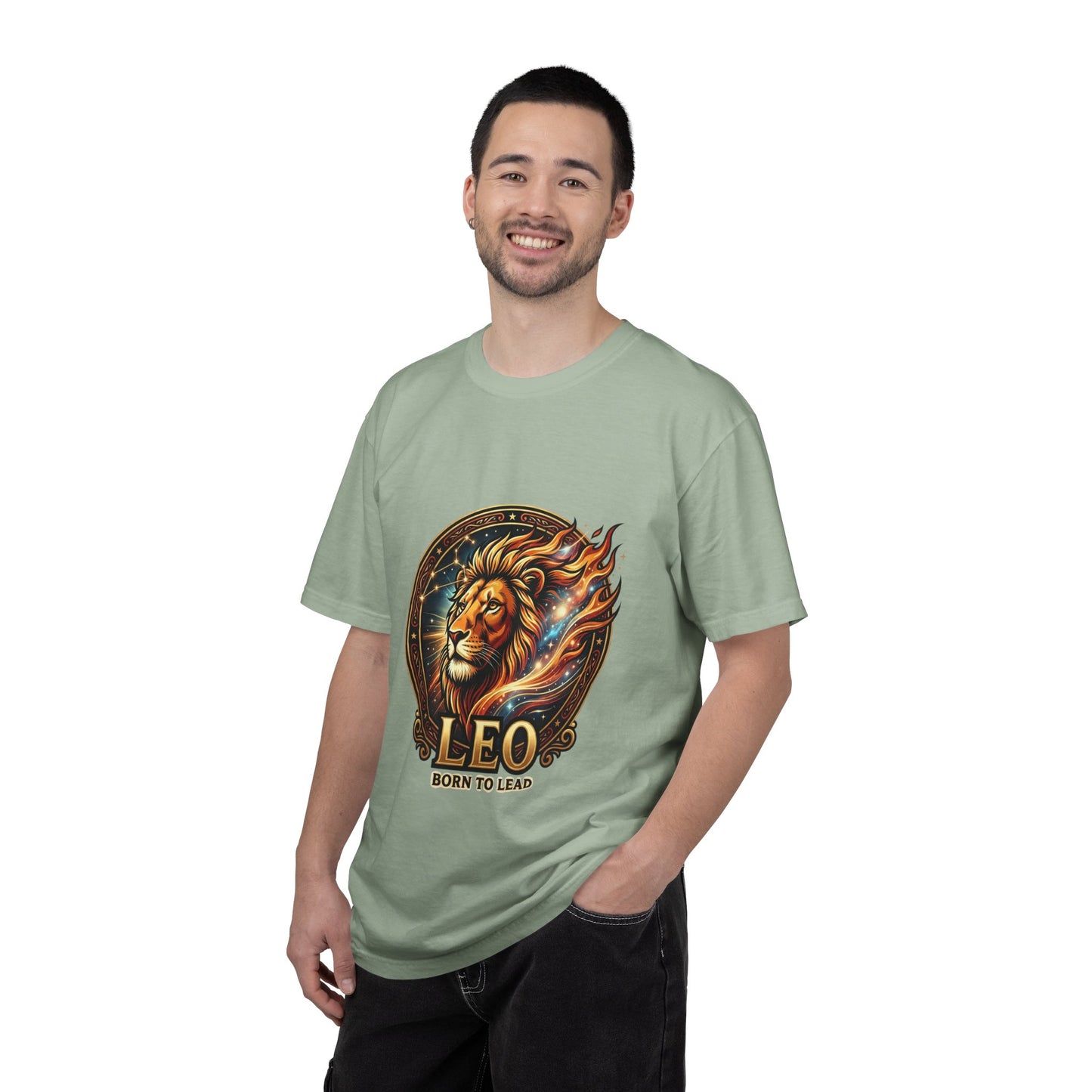 Leo 'Born to Lead' T-Shirt — Bold Zodiac Lion Graphic Tee