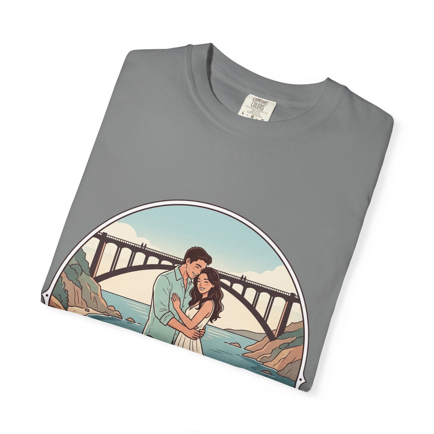 T-Shirt — Romantic Coastal Couples Tee “Some Moments Are Forever” with Dogs