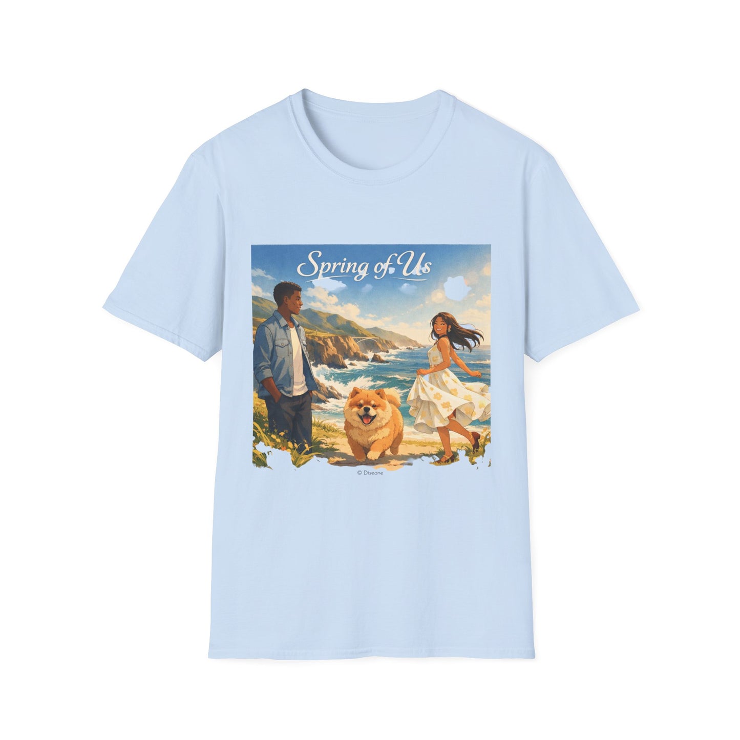Spring of Us T-Shirt — Romantic Coastal Illustration Tee