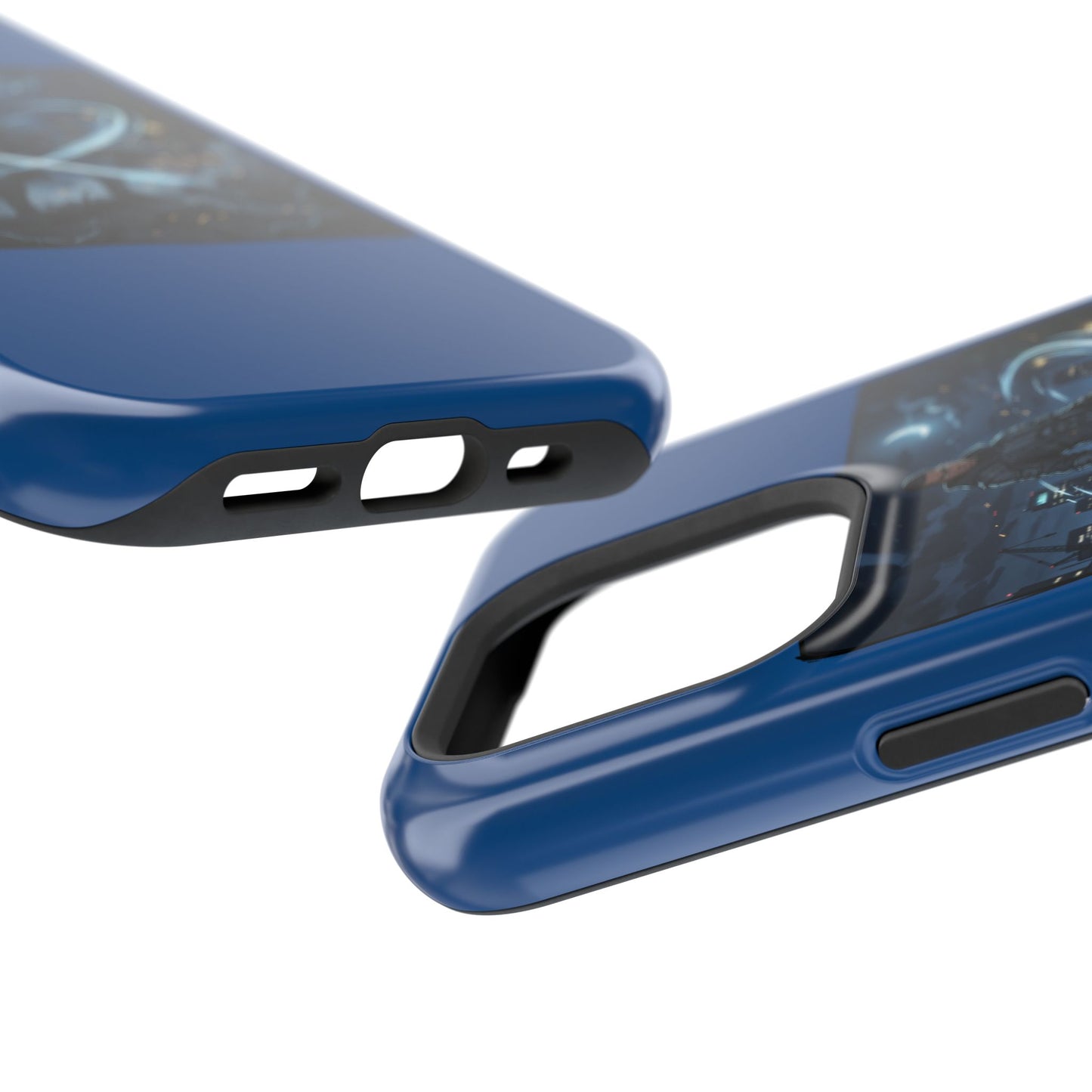 Magnetic Impact-Resistant Phone Case — Night Warrior Sci‑Fi Design