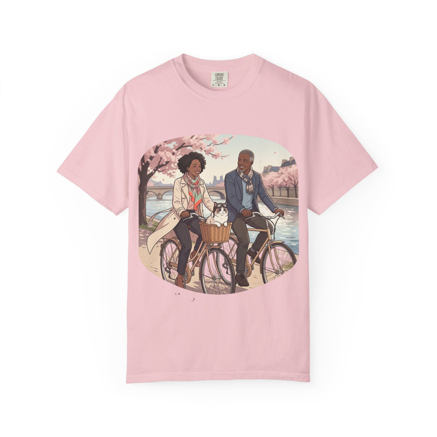 Couples Cherry Blossom Bike Ride T-Shirt