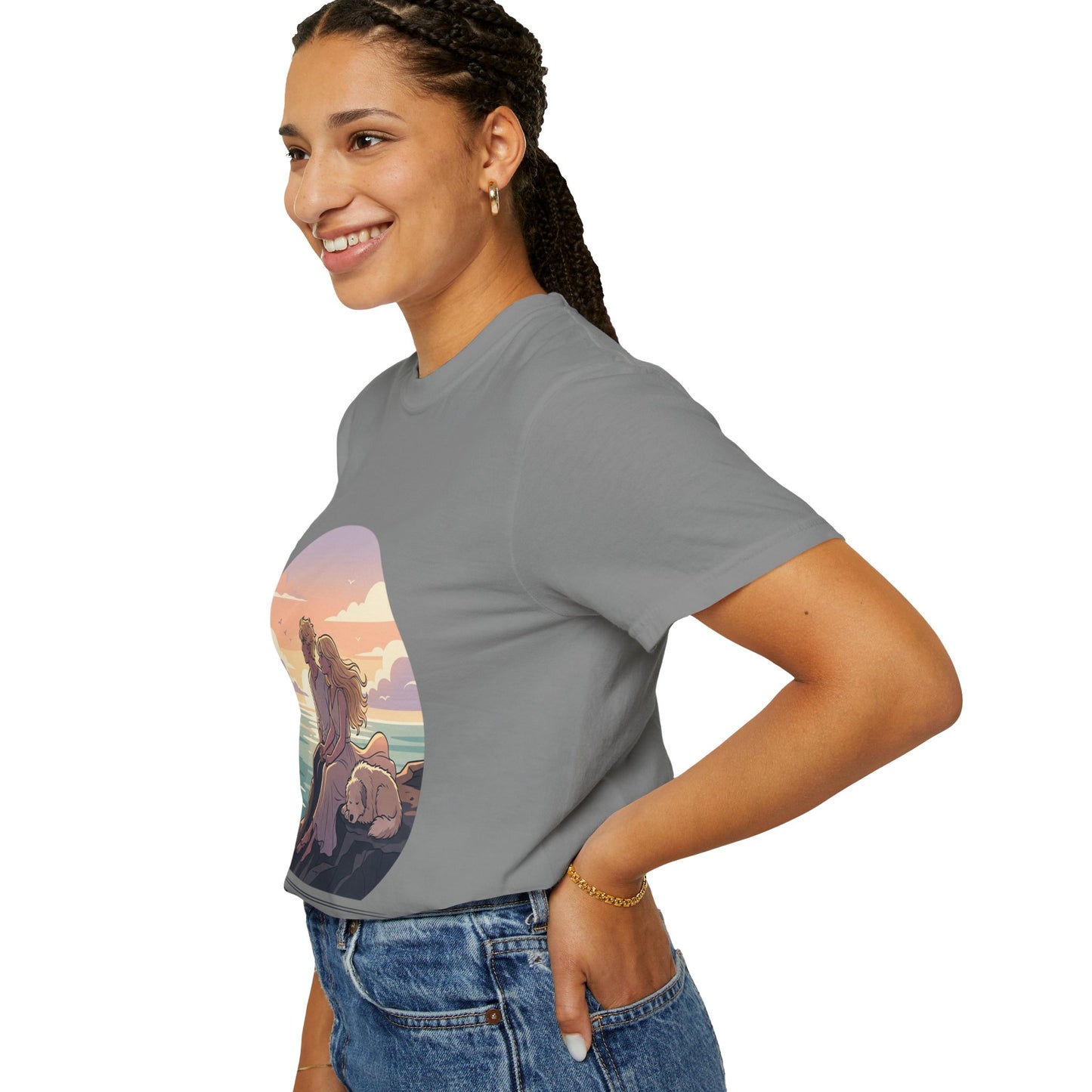 Ocean Sunset Graphic T-Shirt — "The Ocean Already Knows"