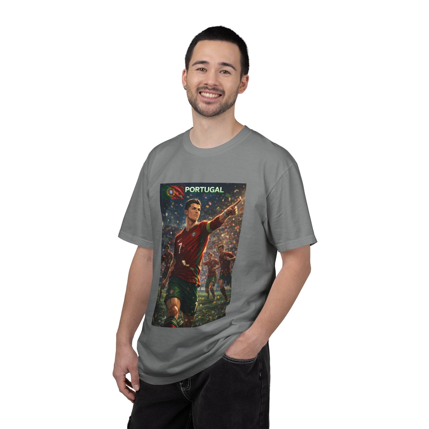 Portugal Soccer Poster T-Shirt — Cristiano Ronaldo Tribute Tee