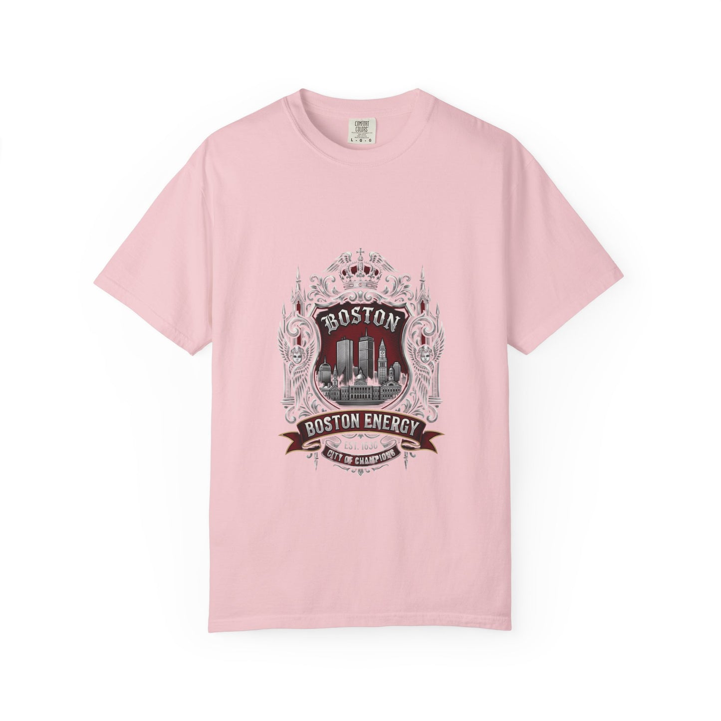 Boston Energy Vintage Crest T-Shirt — Retro City Skyline Tee