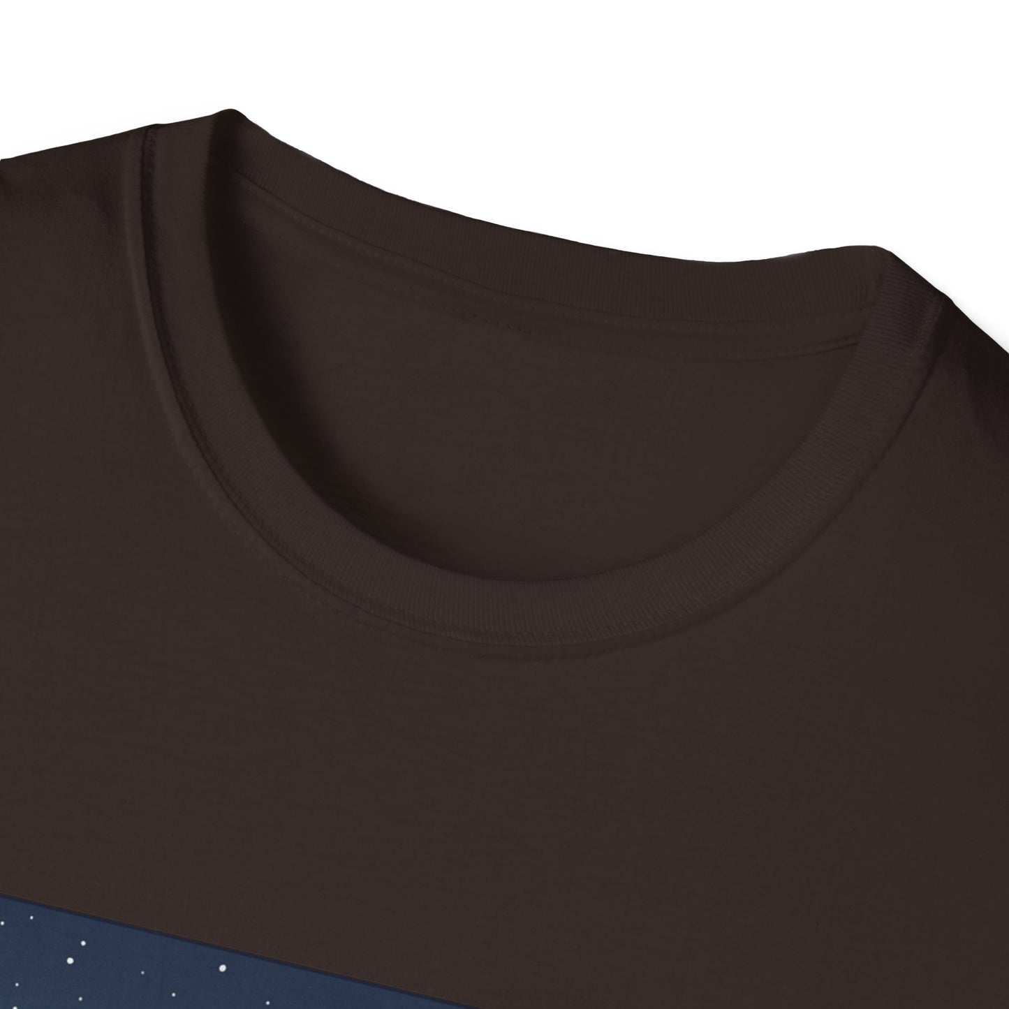 Winter String Lights Stroll T-Shirt — Cozy Holiday Street Scene Graphic Tee