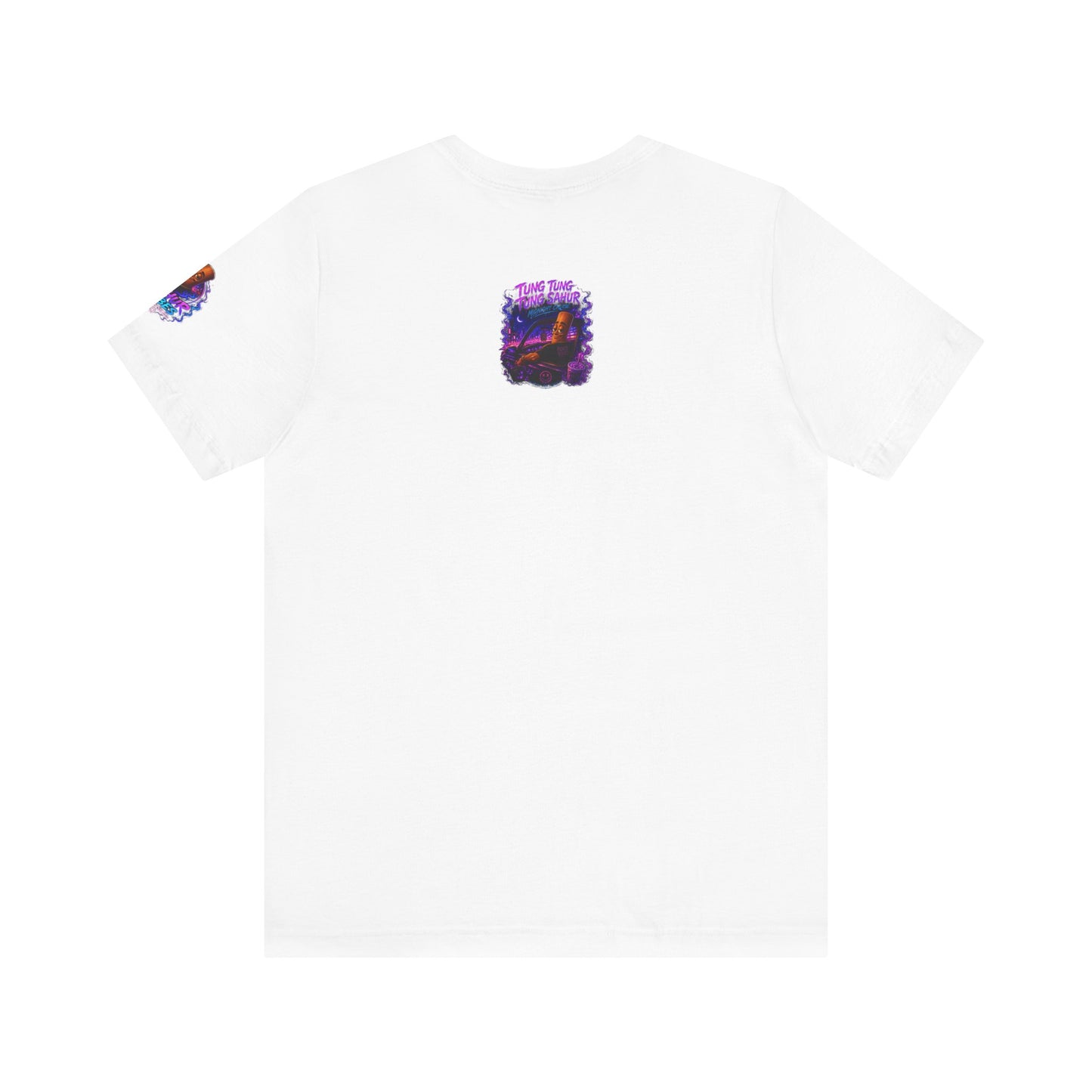 Tung Tung Tung Sahur Who Ride Like Us T-Shirt — Night Cruise Vaporwave Graphic Tee