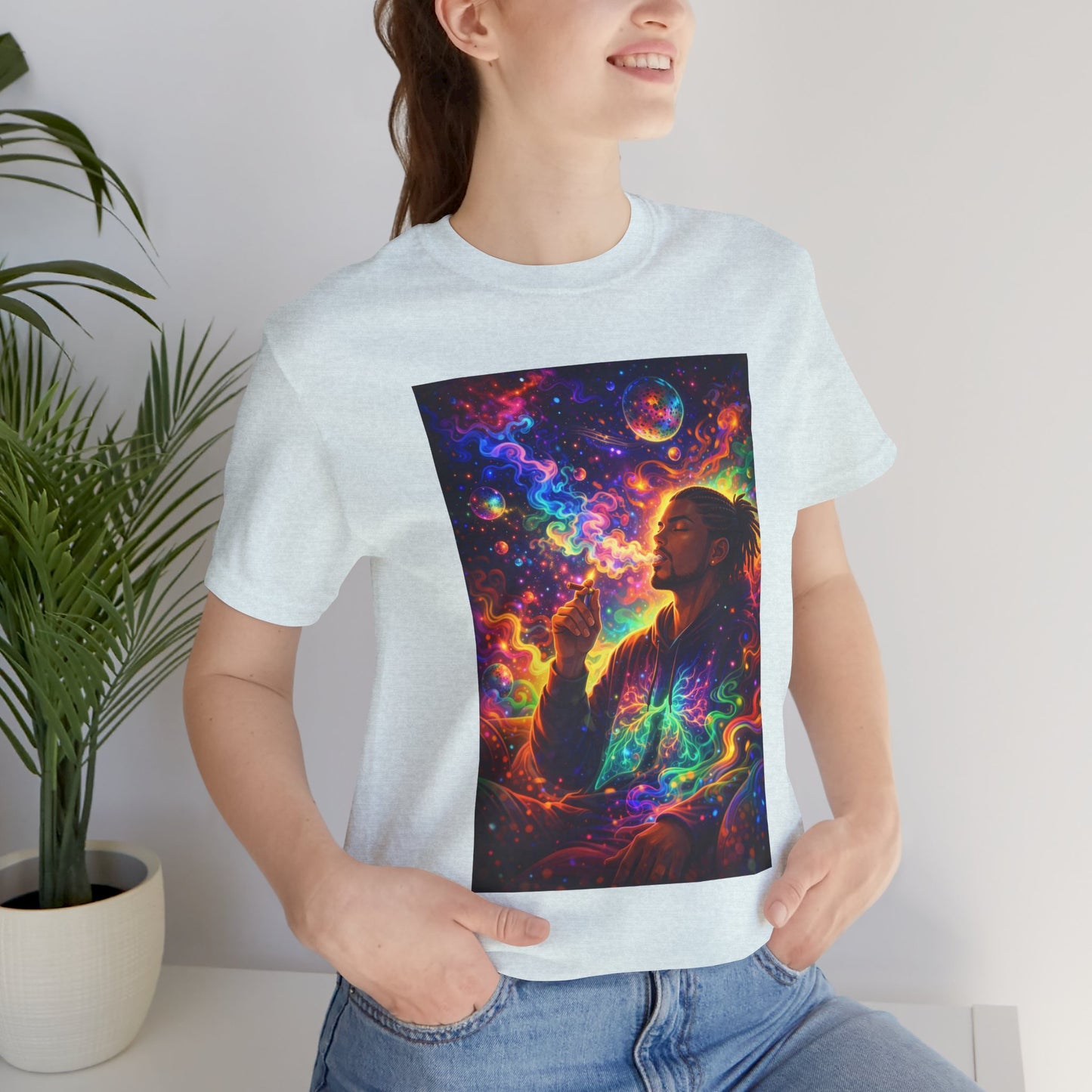 Psychedelic Session T-Shirt — Cosmic Portrait Graphic Tee