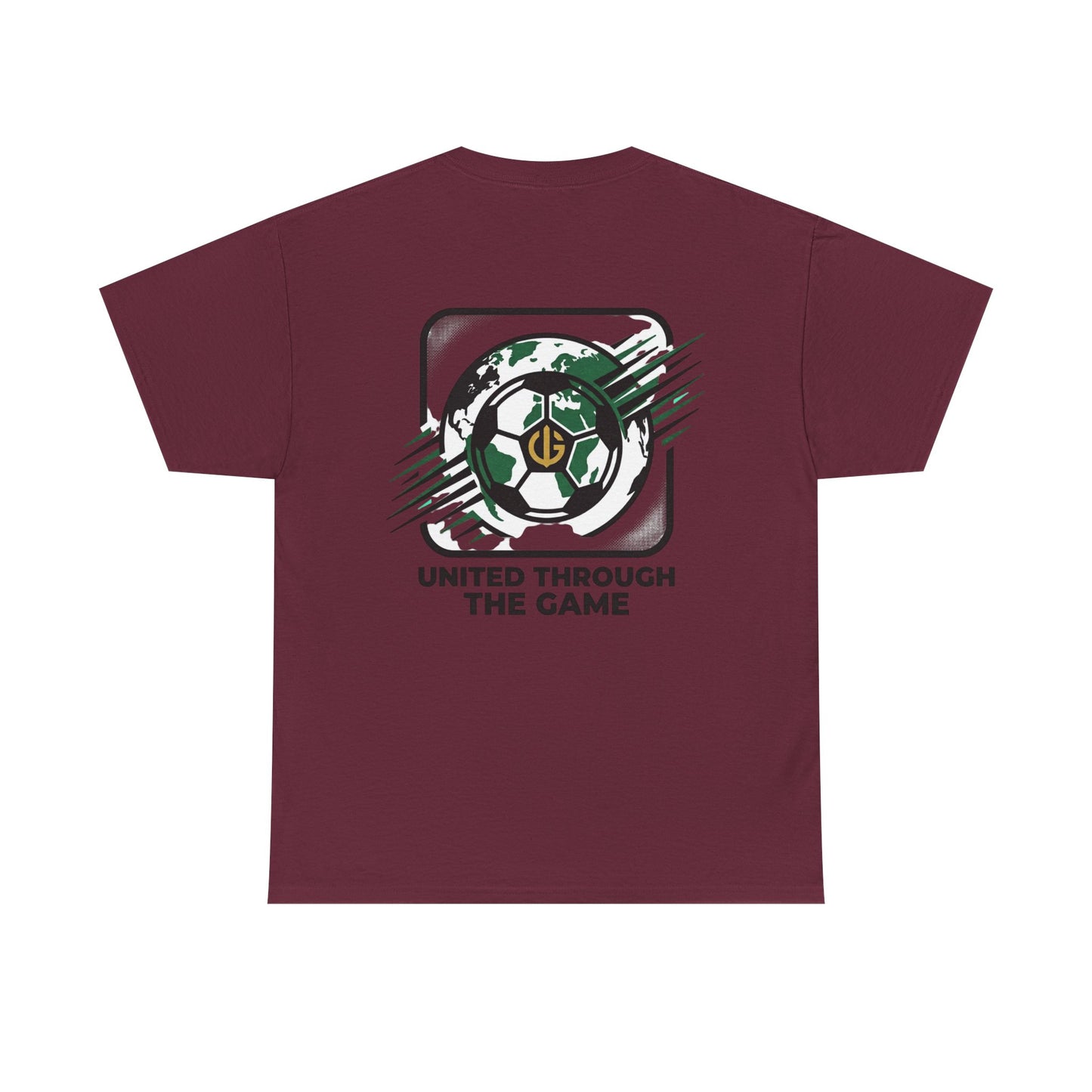 Soccer T-Shirt — "United Through the Game" Graphic Tee