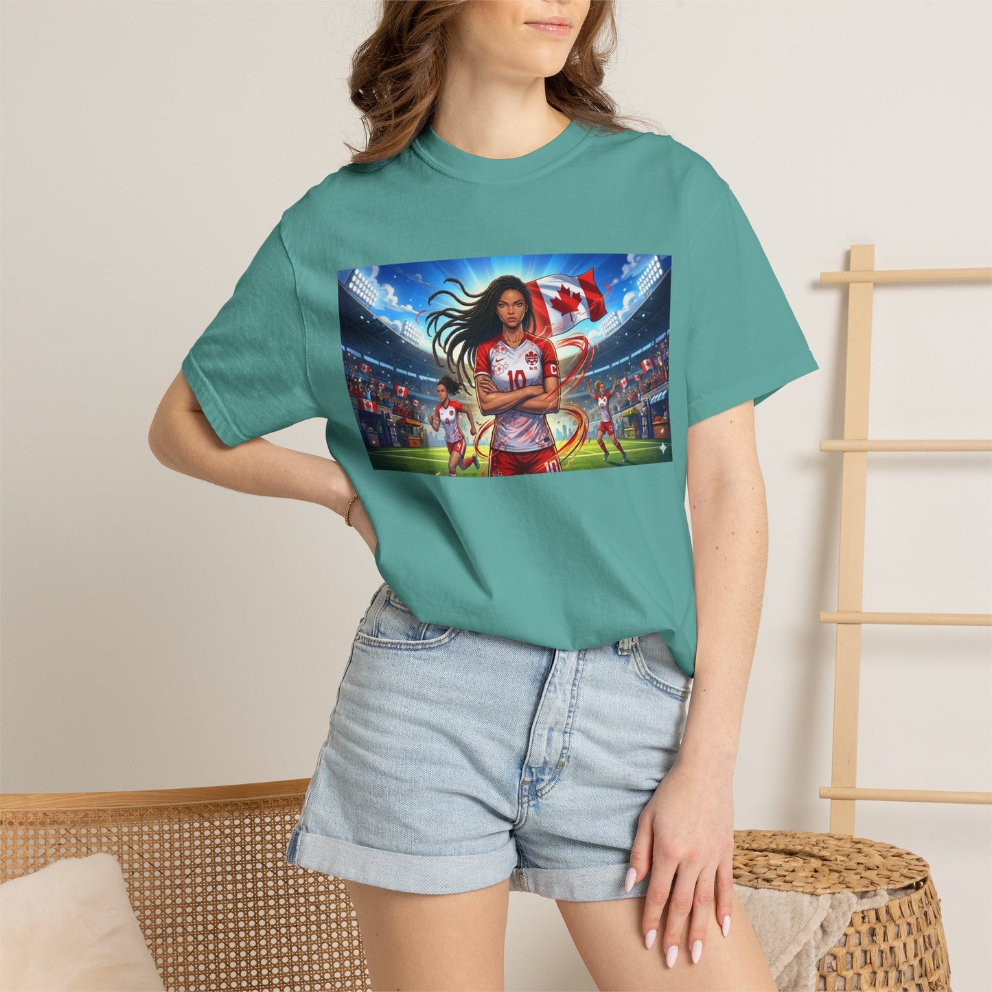 Soccer Star Canada T-Shirt — Women’s Team Jersey Graphic